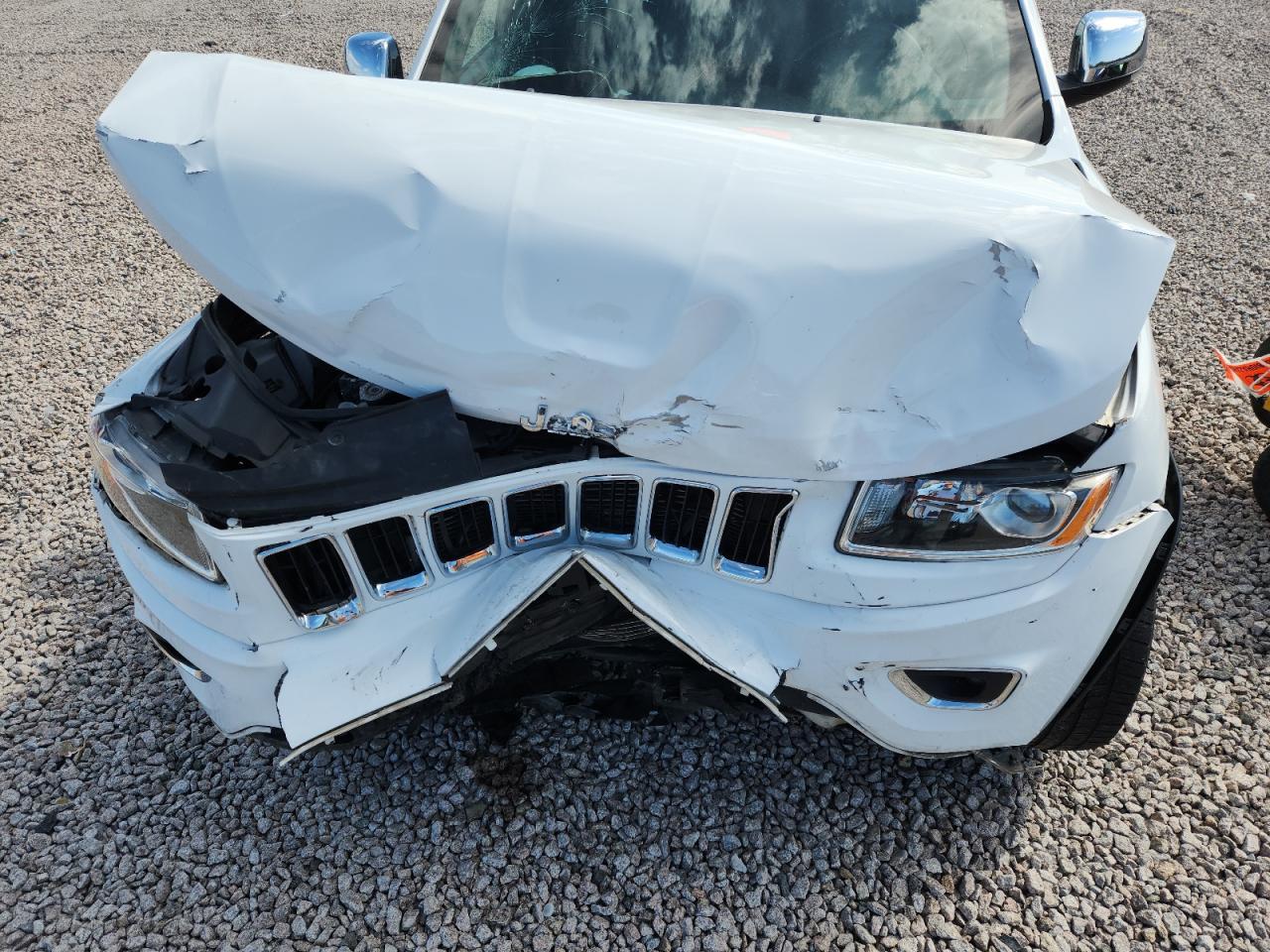 2015 Jeep Grand Cherokee Limited White vin: 1C4RJEBG7FC926446