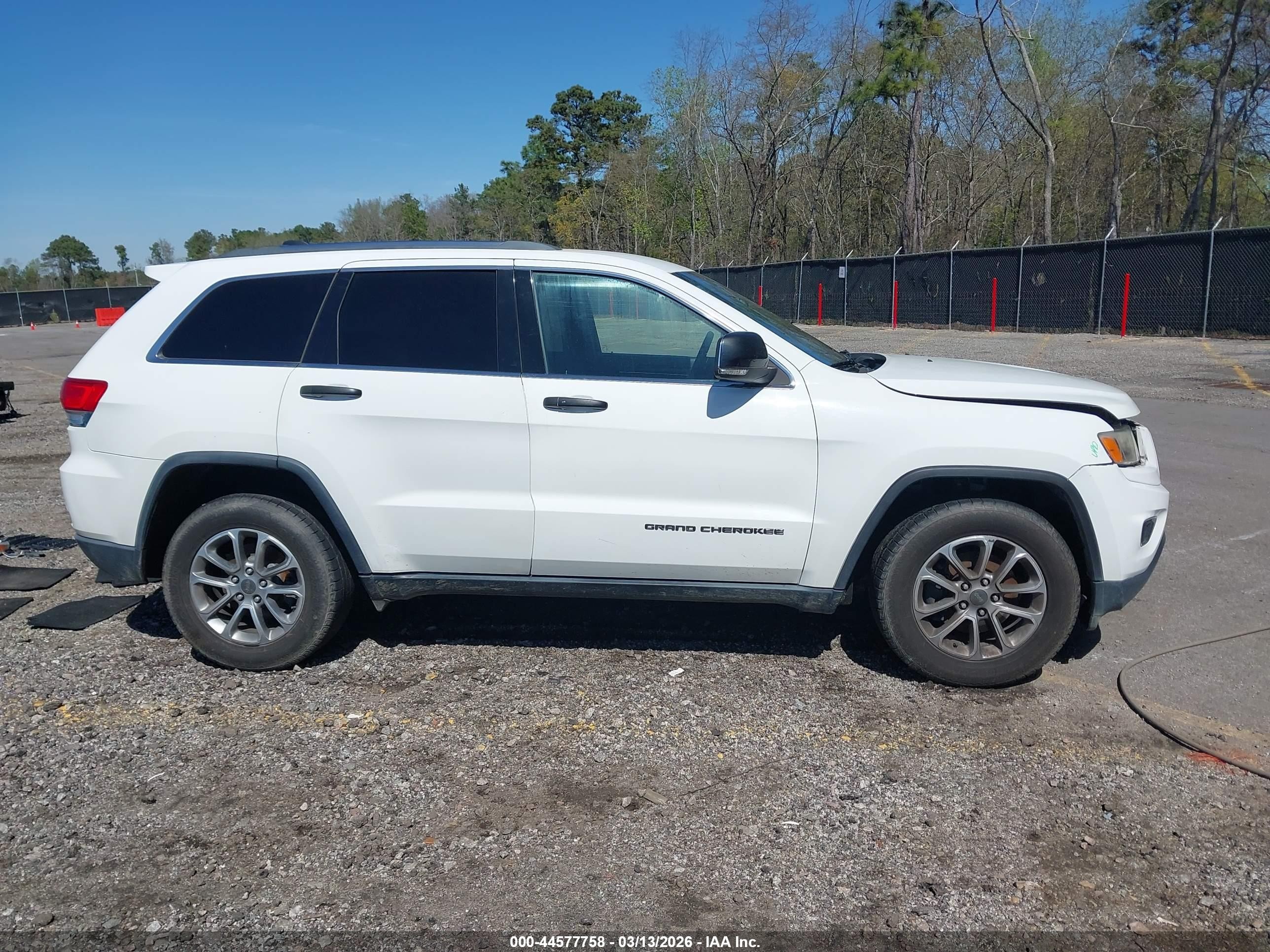 2015 Jeep Grand Cherokee Limited White vin: 1C4RJEBG7FC936135