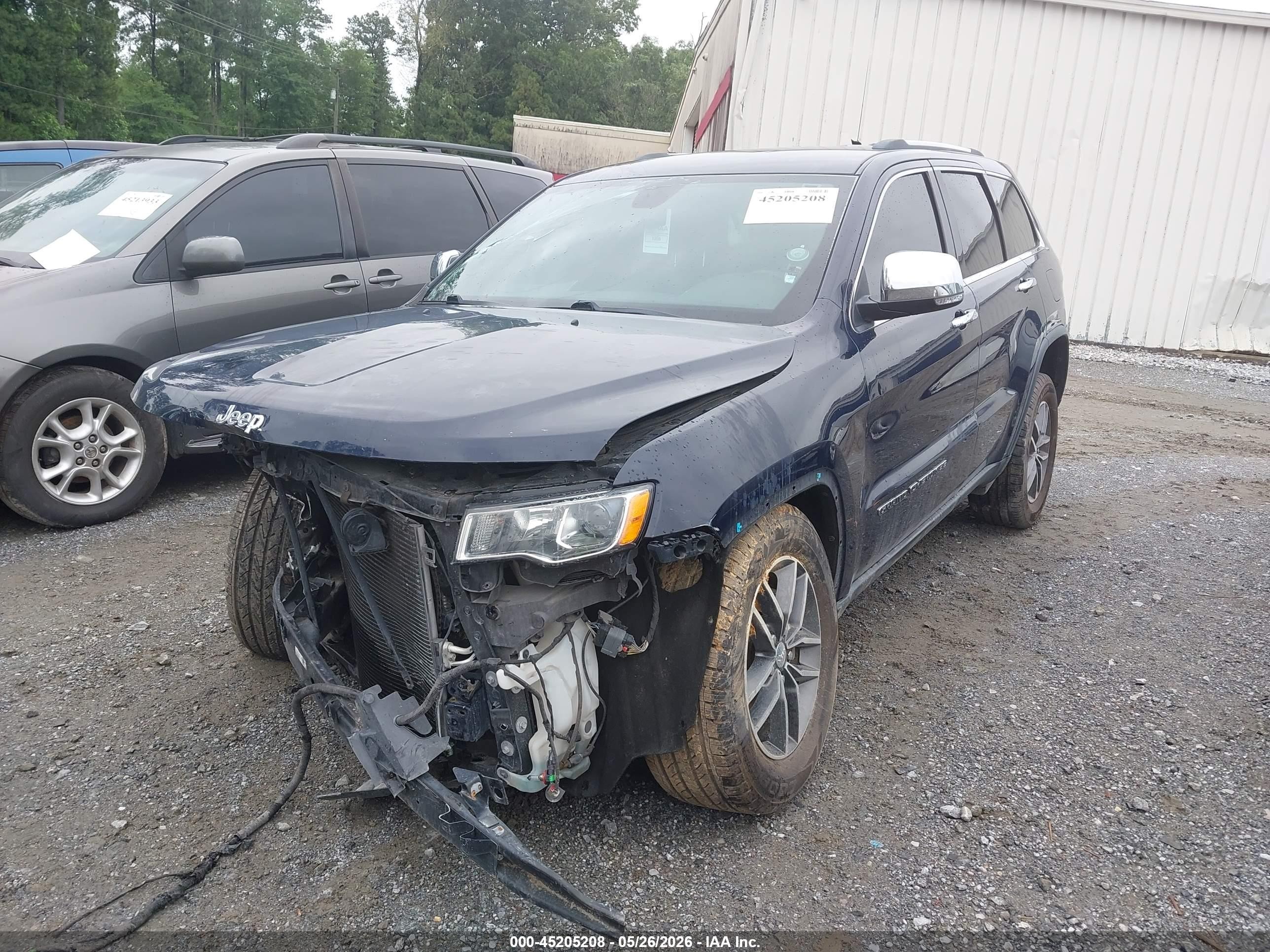 2017 Jeep Grand Cherokee Limited 4x2 Dark Blue vin: 1C4RJEBG7HC804429