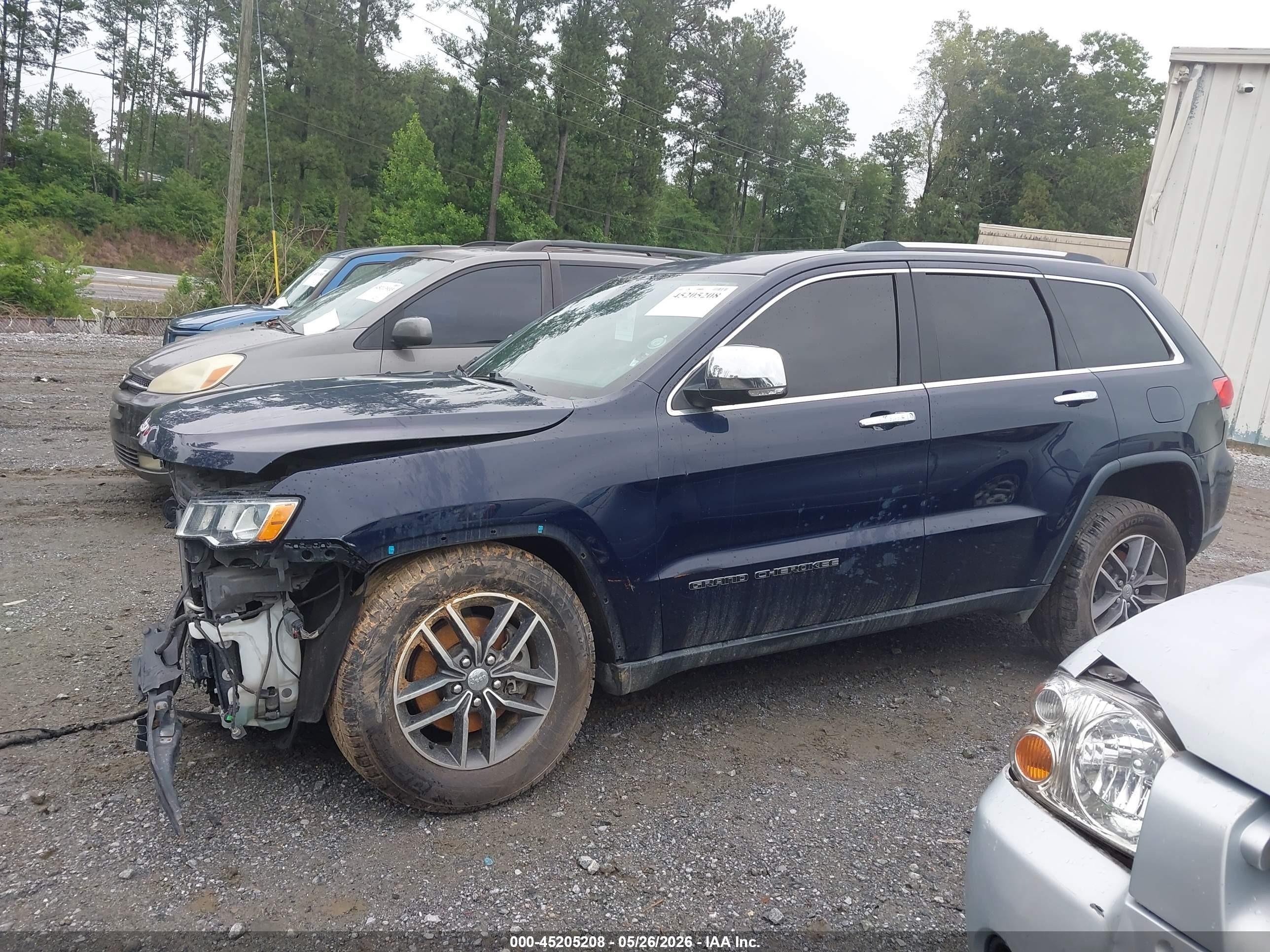 2017 Jeep Grand Cherokee Limited 4x2 Dark Blue vin: 1C4RJEBG7HC804429