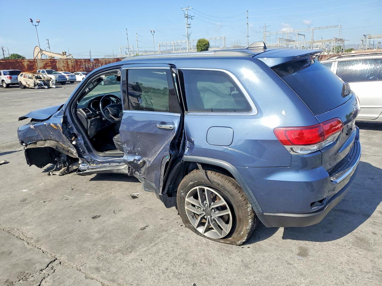 2021 Jeep Grand Cherokee Limited Blue vin: 1C4RJEBG7MC540204