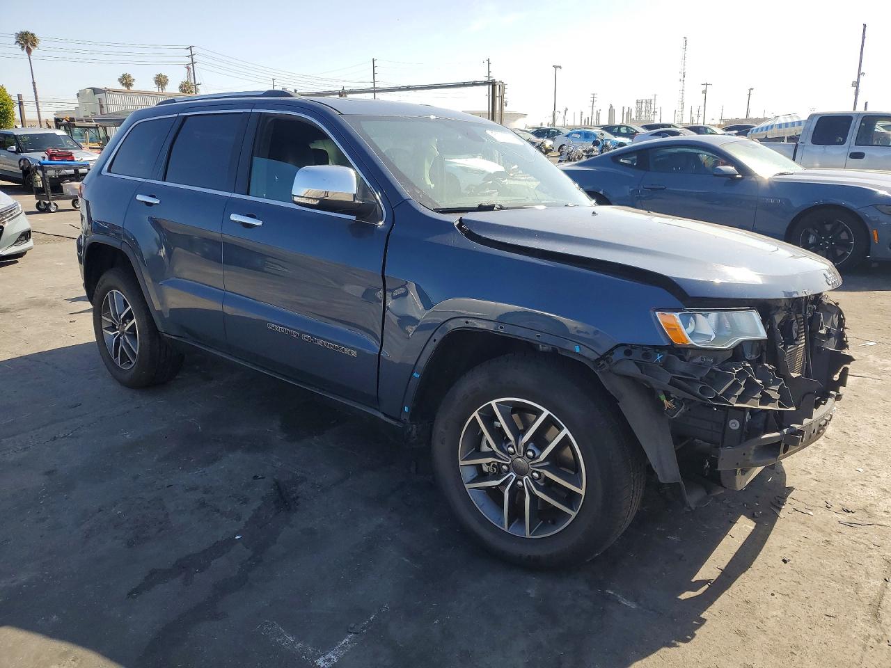2021 Jeep Grand Cherokee Limited Blue vin: 1C4RJEBG7MC540204