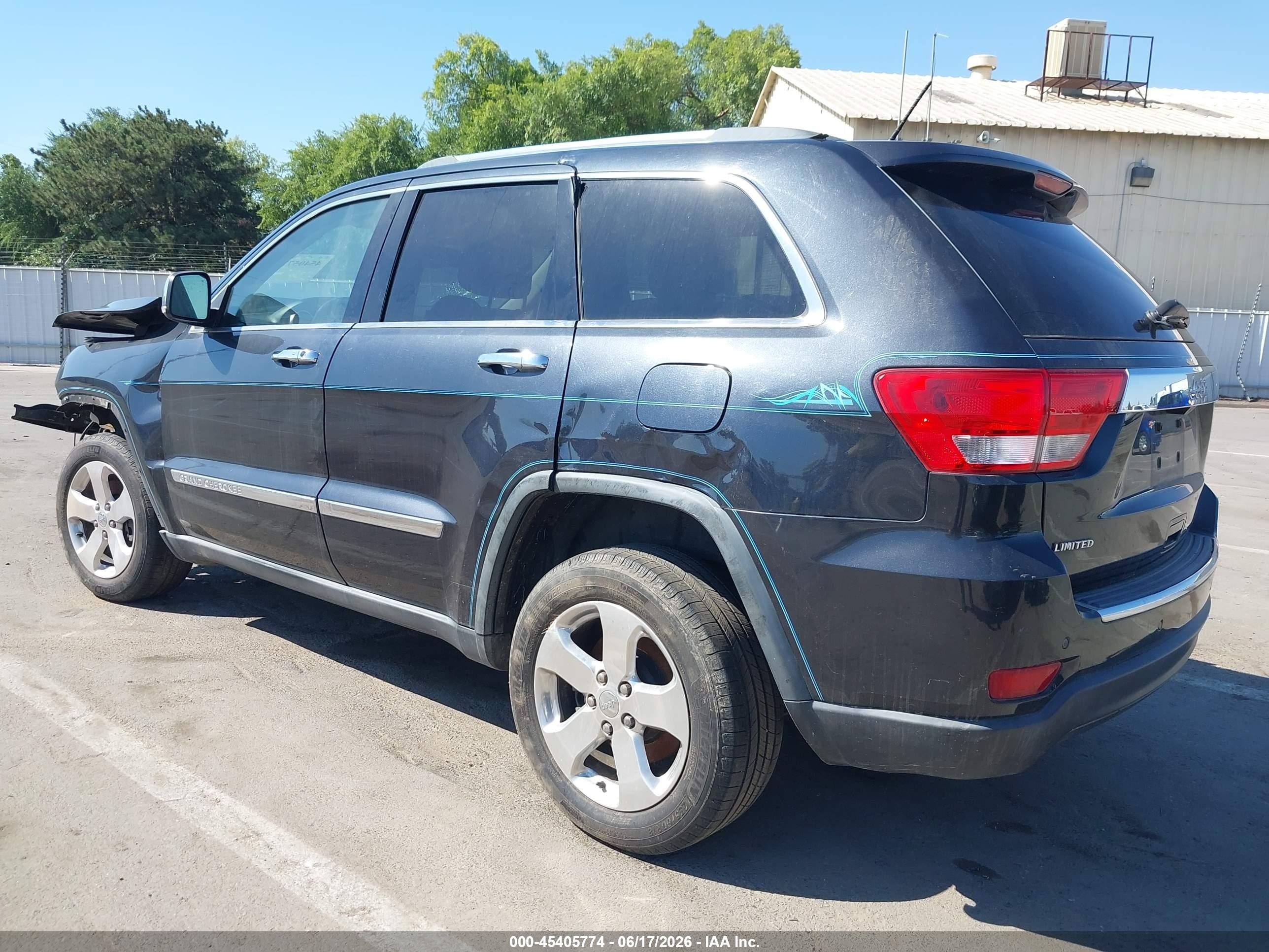 2013 Jeep Grand Cherokee Limited Black vin: 1C4RJEBG8DC642689