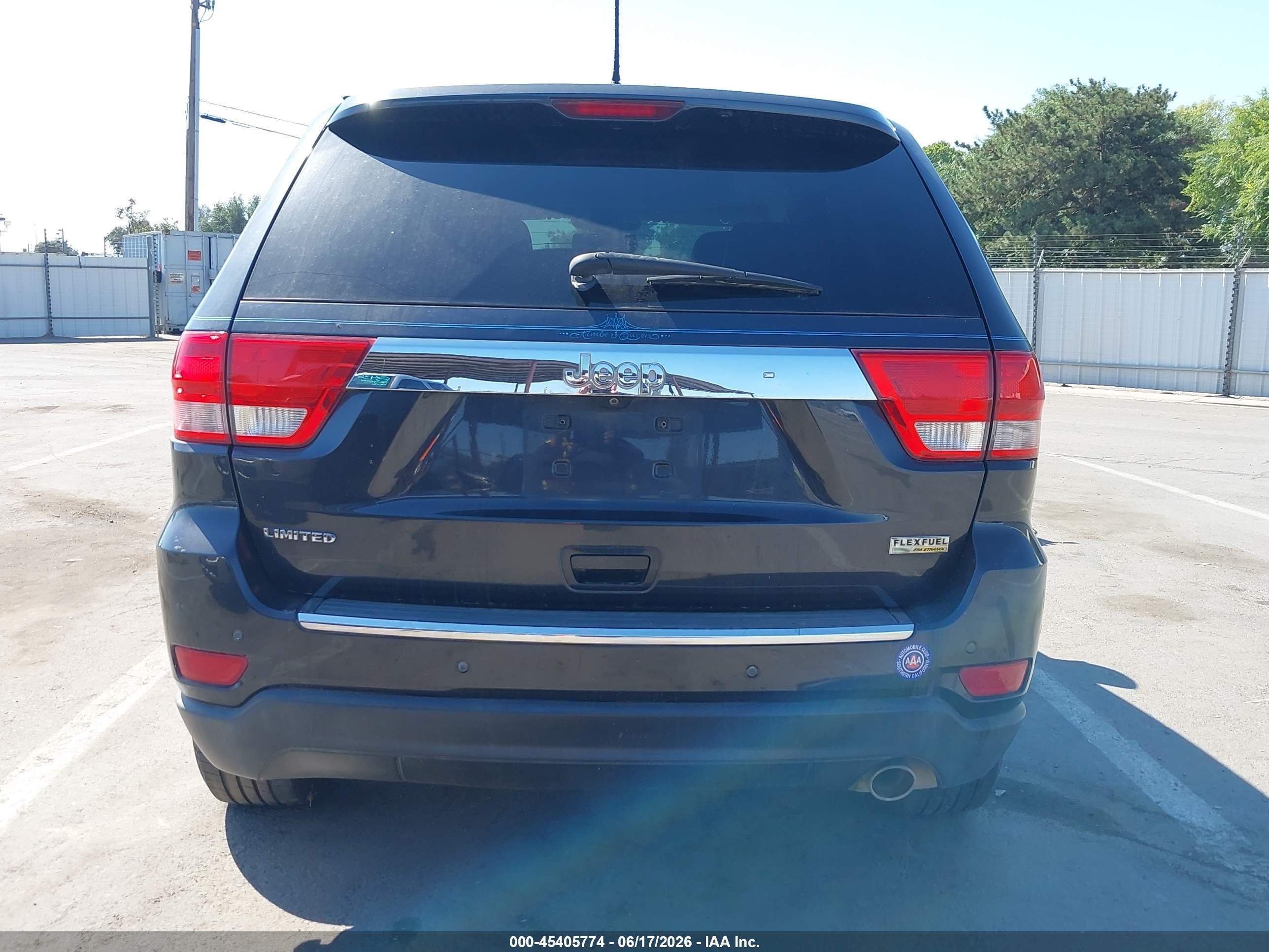 2013 Jeep Grand Cherokee Limited Black vin: 1C4RJEBG8DC642689