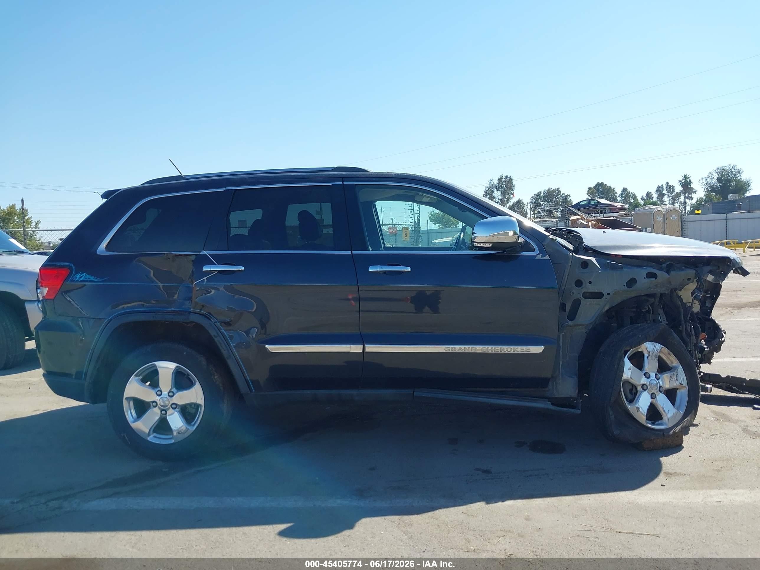 2013 Jeep Grand Cherokee Limited Black vin: 1C4RJEBG8DC642689