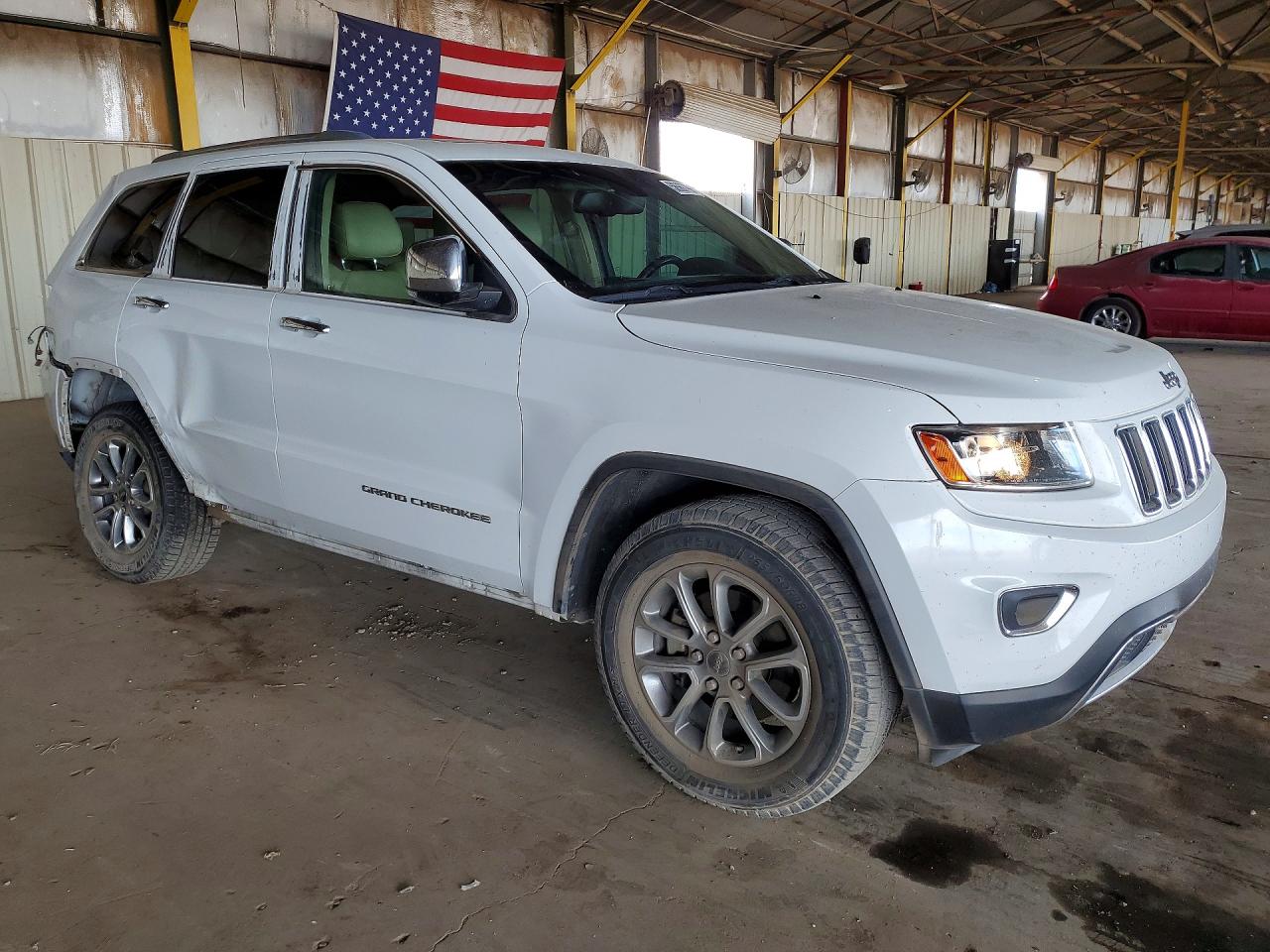 2014 Jeep Grand Cherokee Limited White vin: 1C4RJEBG8EC364233