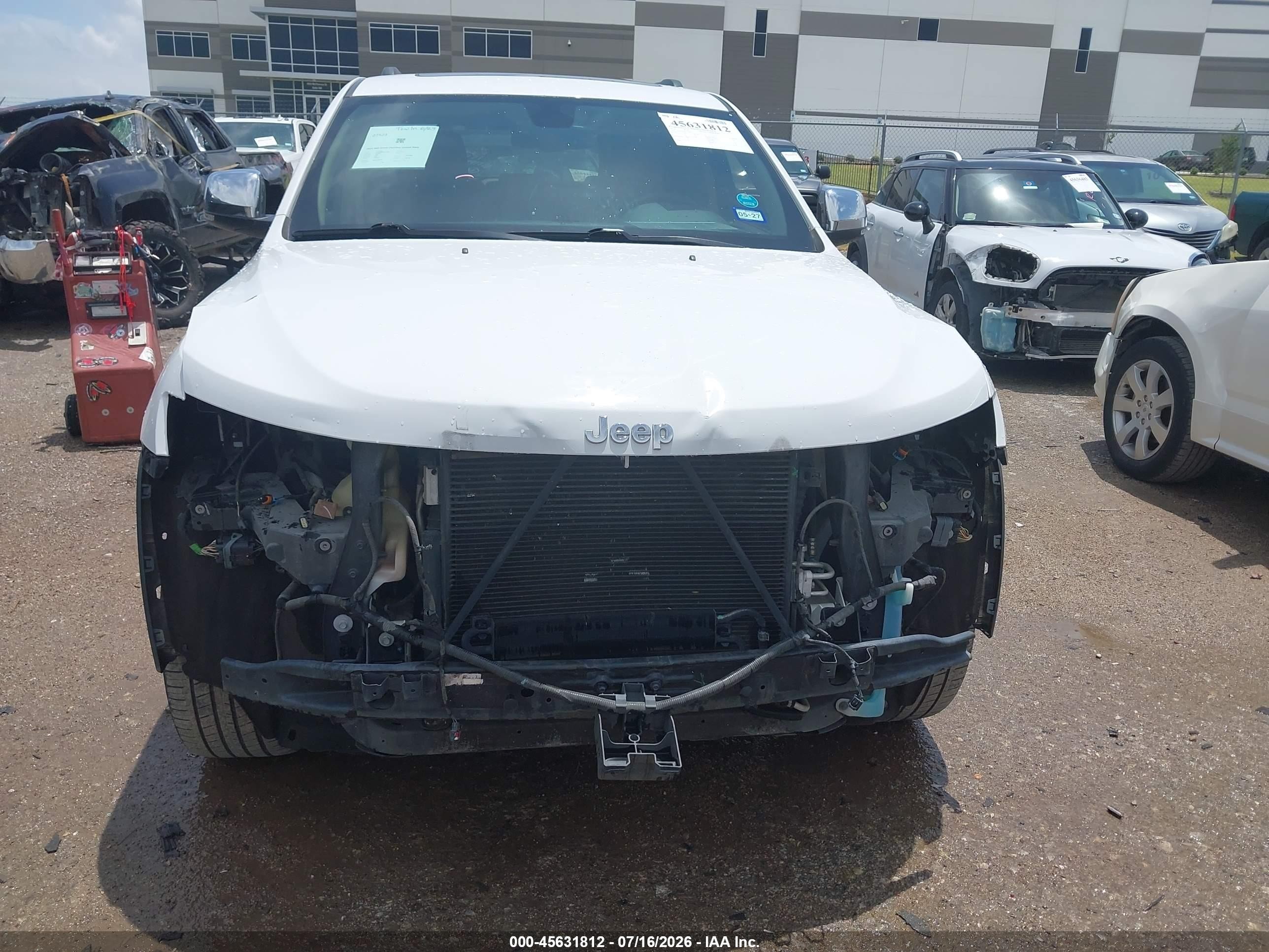 2014 Jeep Grand Cherokee Limited White vin: 1C4RJEBG8EC374003