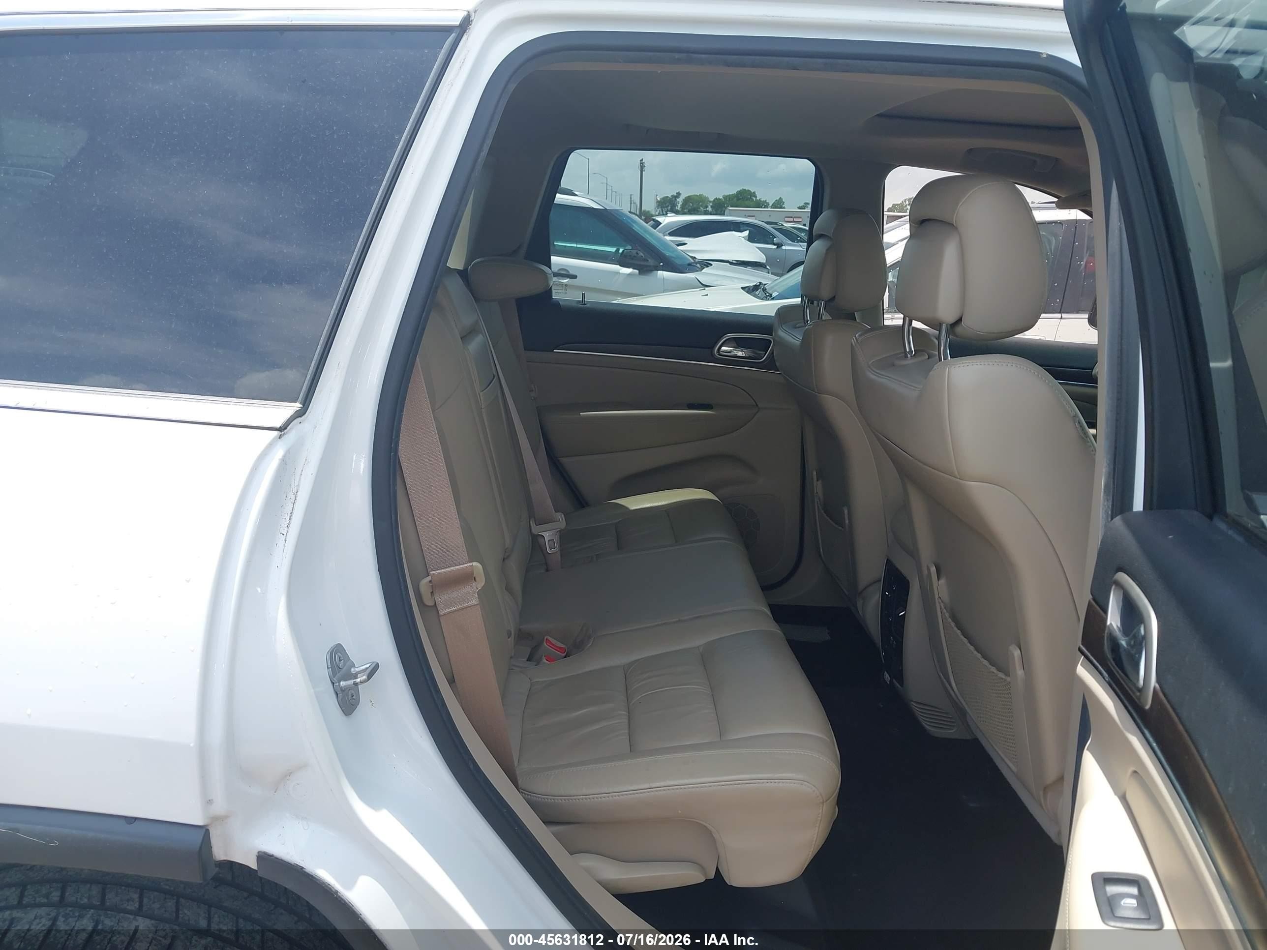 2014 Jeep Grand Cherokee Limited White vin: 1C4RJEBG8EC374003