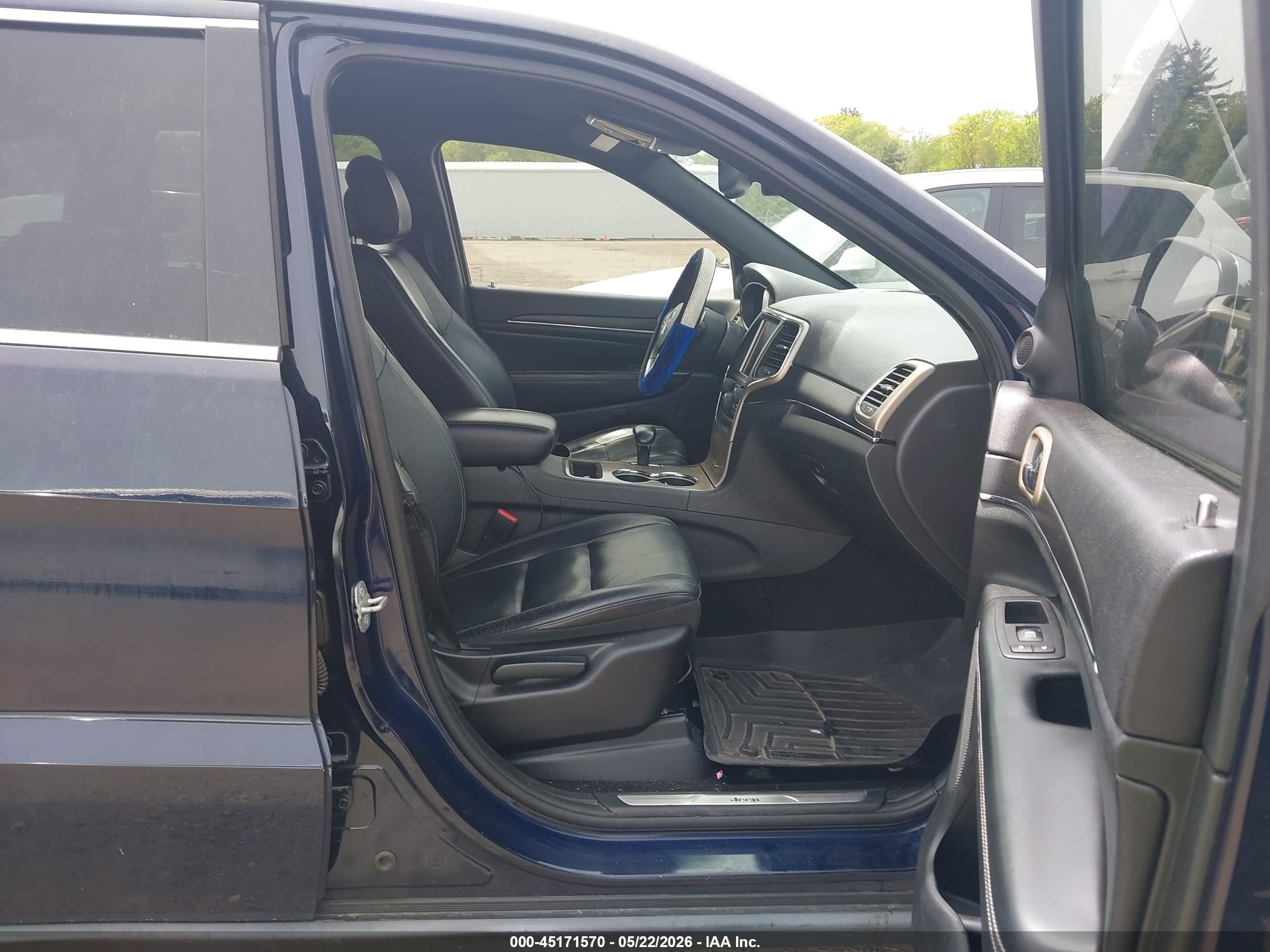 2014 Jeep Grand Cherokee Limited Blue vin: 1C4RJEBG8EC442073