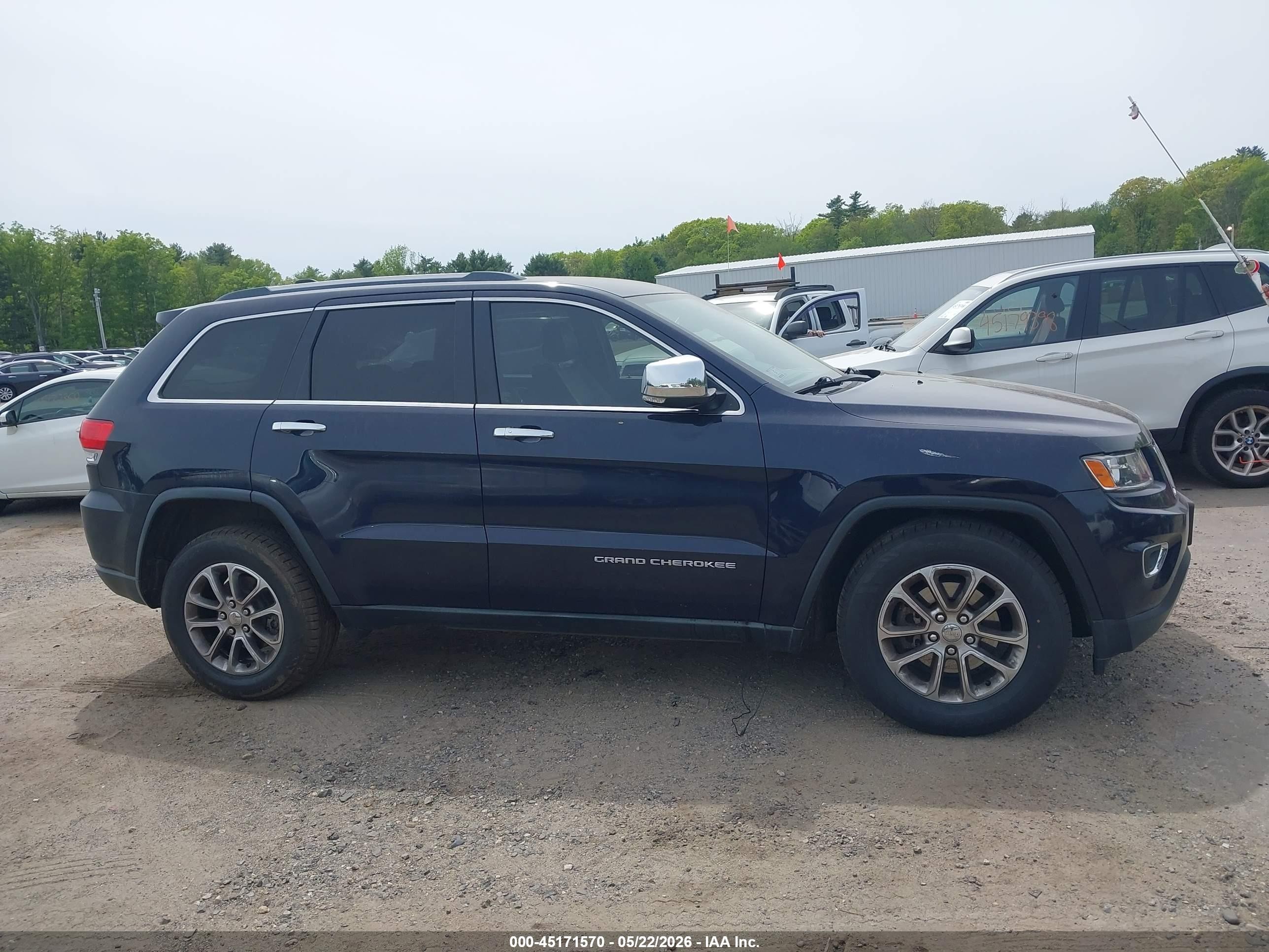 2014 Jeep Grand Cherokee Limited Blue vin: 1C4RJEBG8EC442073