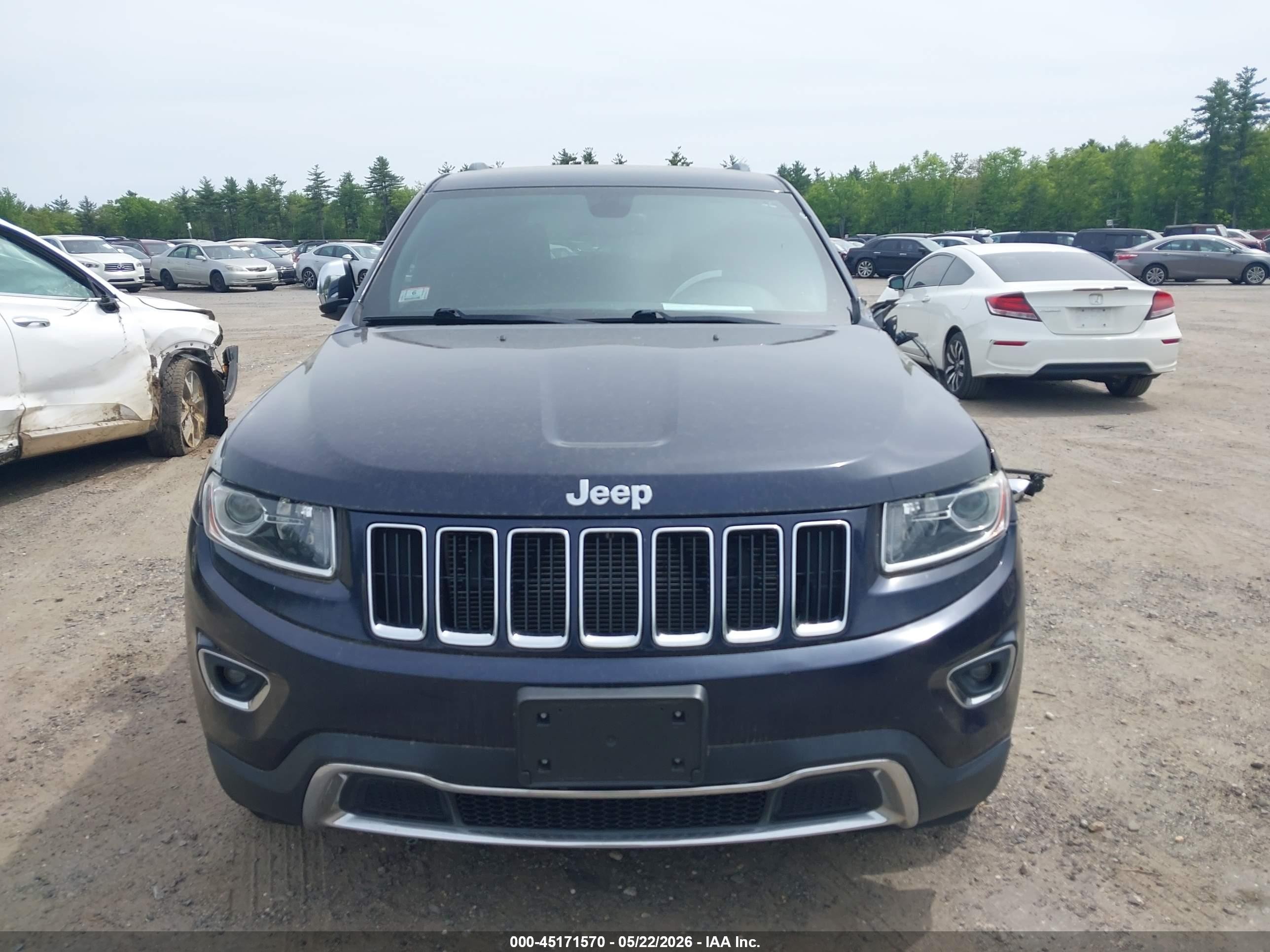 2014 Jeep Grand Cherokee Limited Blue vin: 1C4RJEBG8EC442073