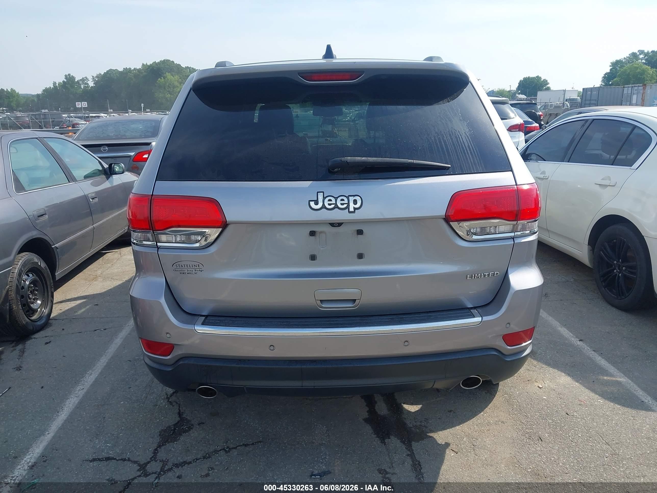2014 Jeep Grand Cherokee Limited Silver vin: 1C4RJEBG8EC488163