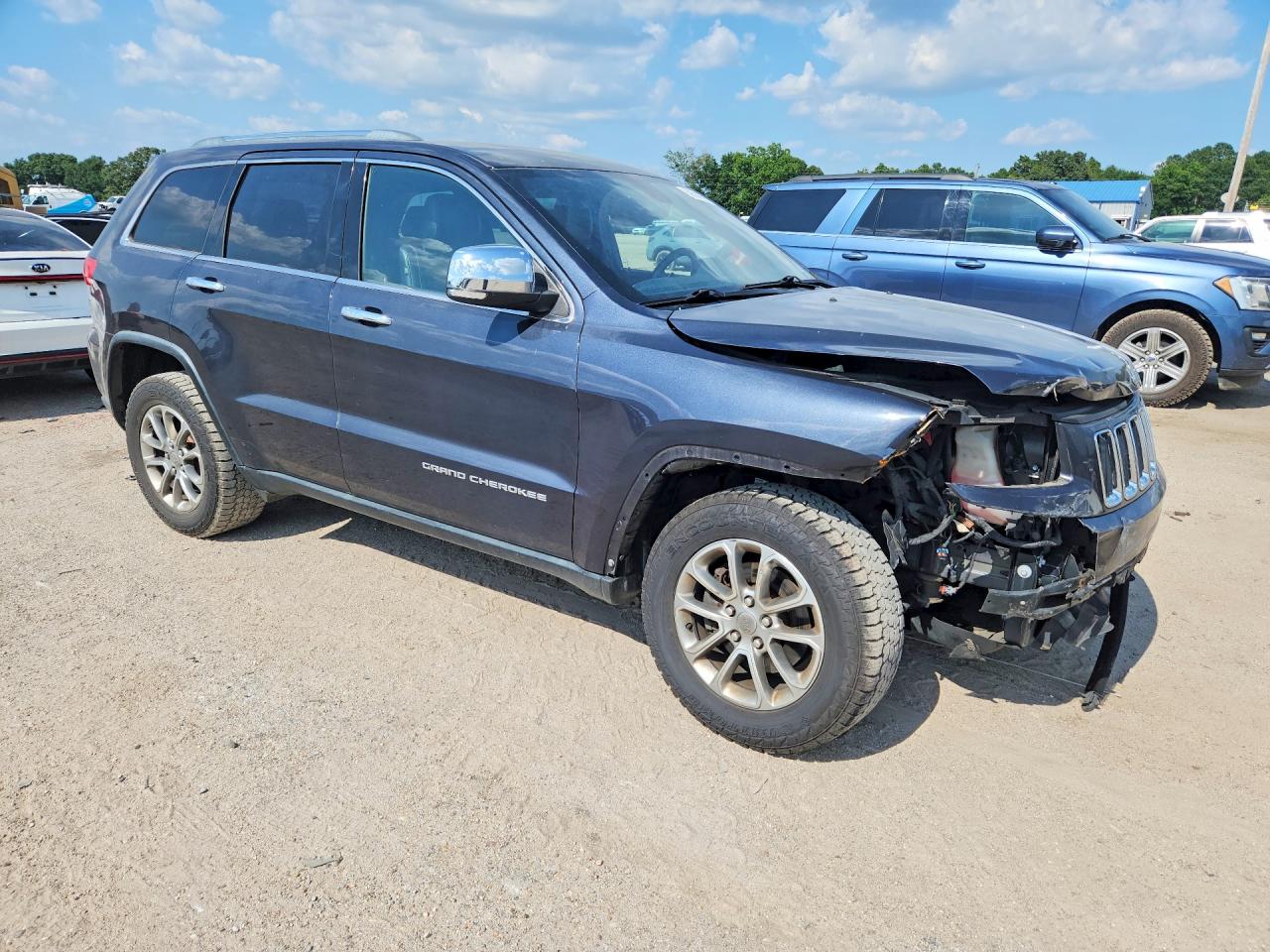 2014 Jeep Grand Cherokee Limited Синий vin: 1C4RJEBG8EC542898