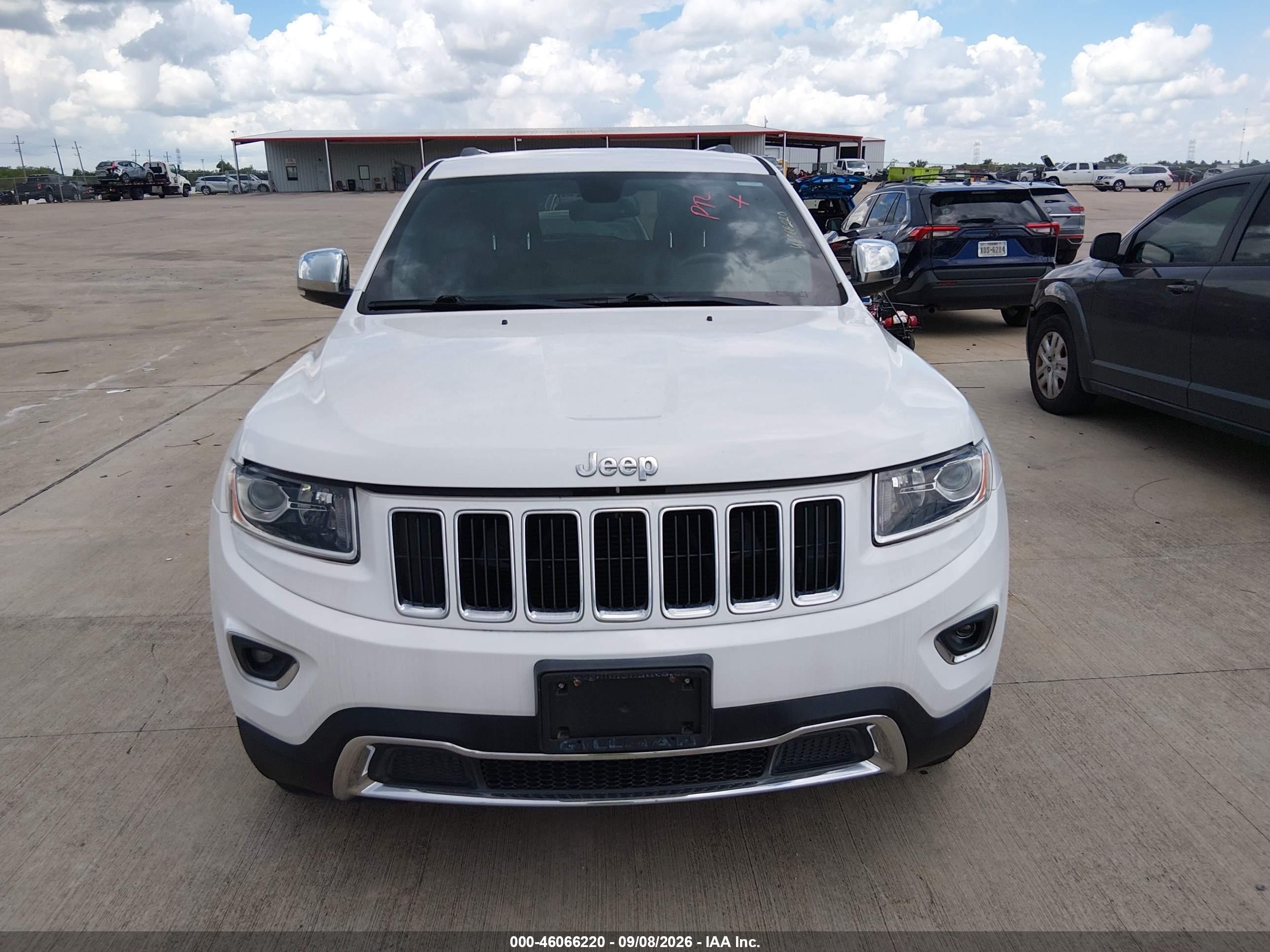 2015 Jeep Grand Cherokee Limited White vin: 1C4RJEBG8FC118817