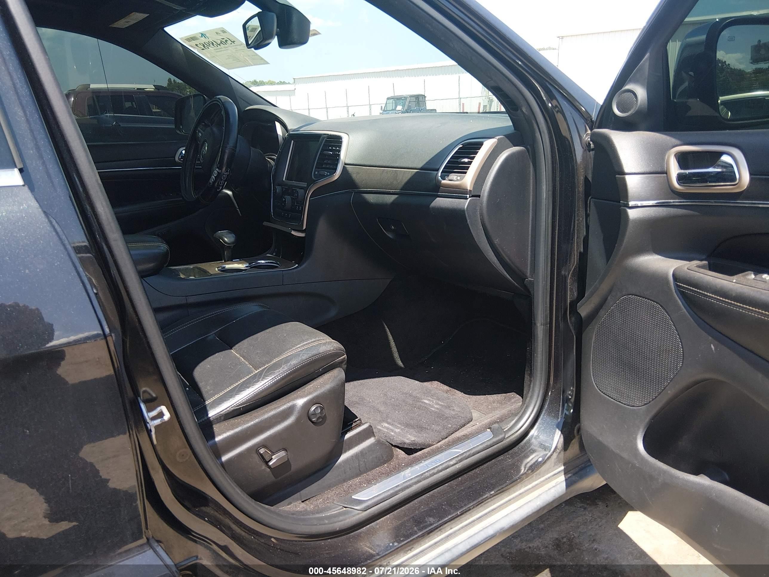 2015 Jeep Grand Cherokee Limited Black vin: 1C4RJEBG8FC218075