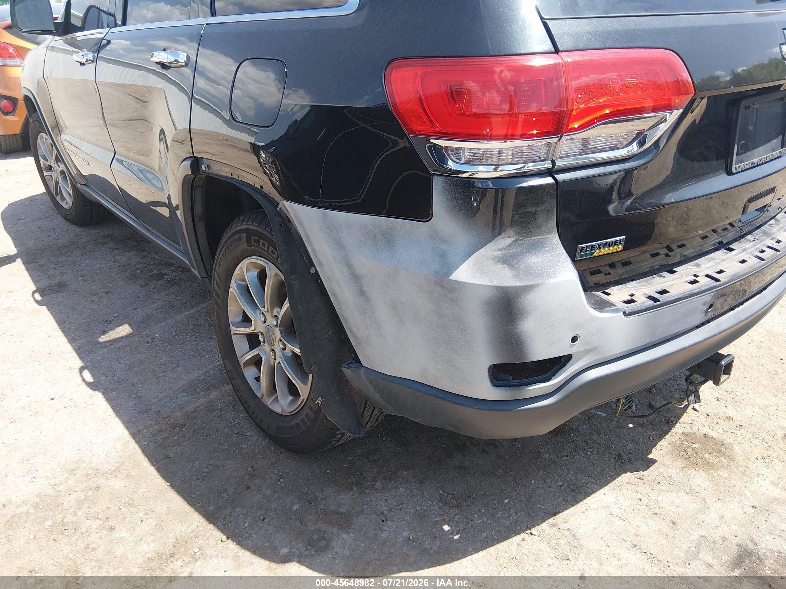 2015 Jeep Grand Cherokee Limited Black vin: 1C4RJEBG8FC218075