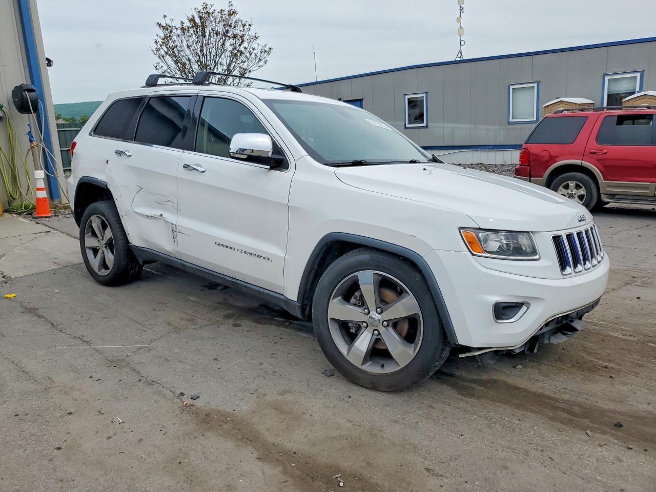 2015 Jeep Grand Cherokee Limited White vin: 1C4RJEBG8FC646972