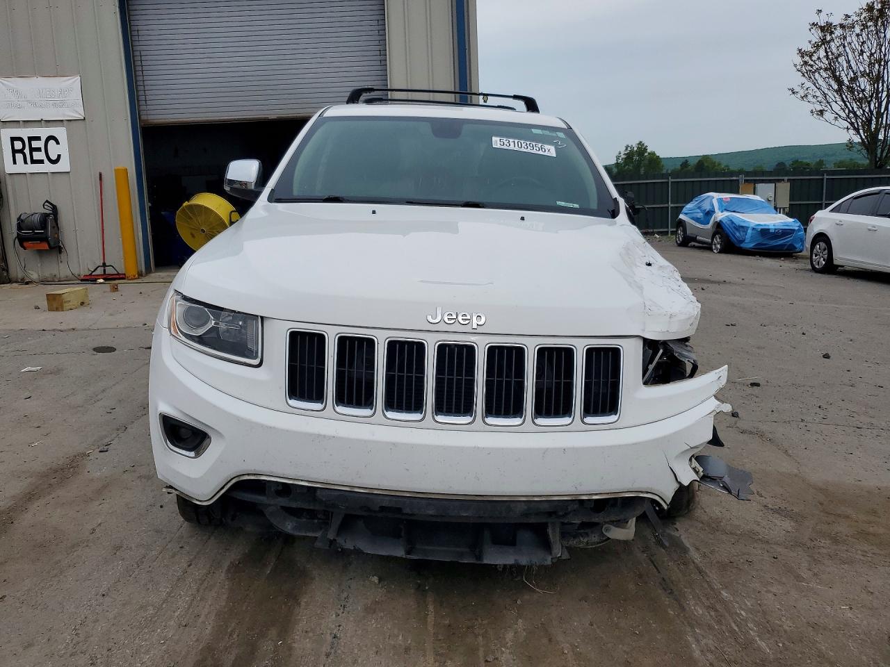 2015 Jeep Grand Cherokee Limited White vin: 1C4RJEBG8FC646972