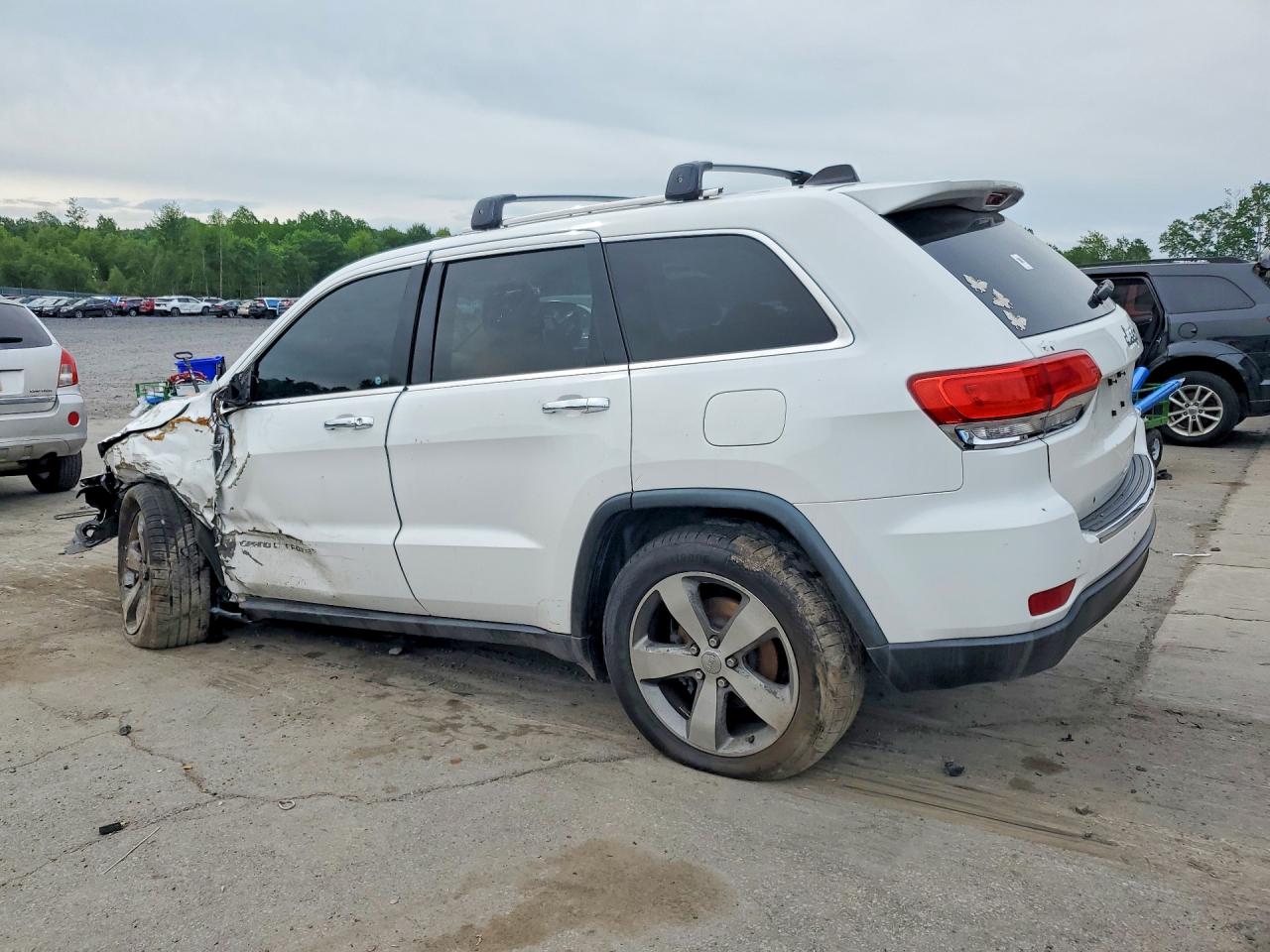 2015 Jeep Grand Cherokee Limited White vin: 1C4RJEBG8FC646972