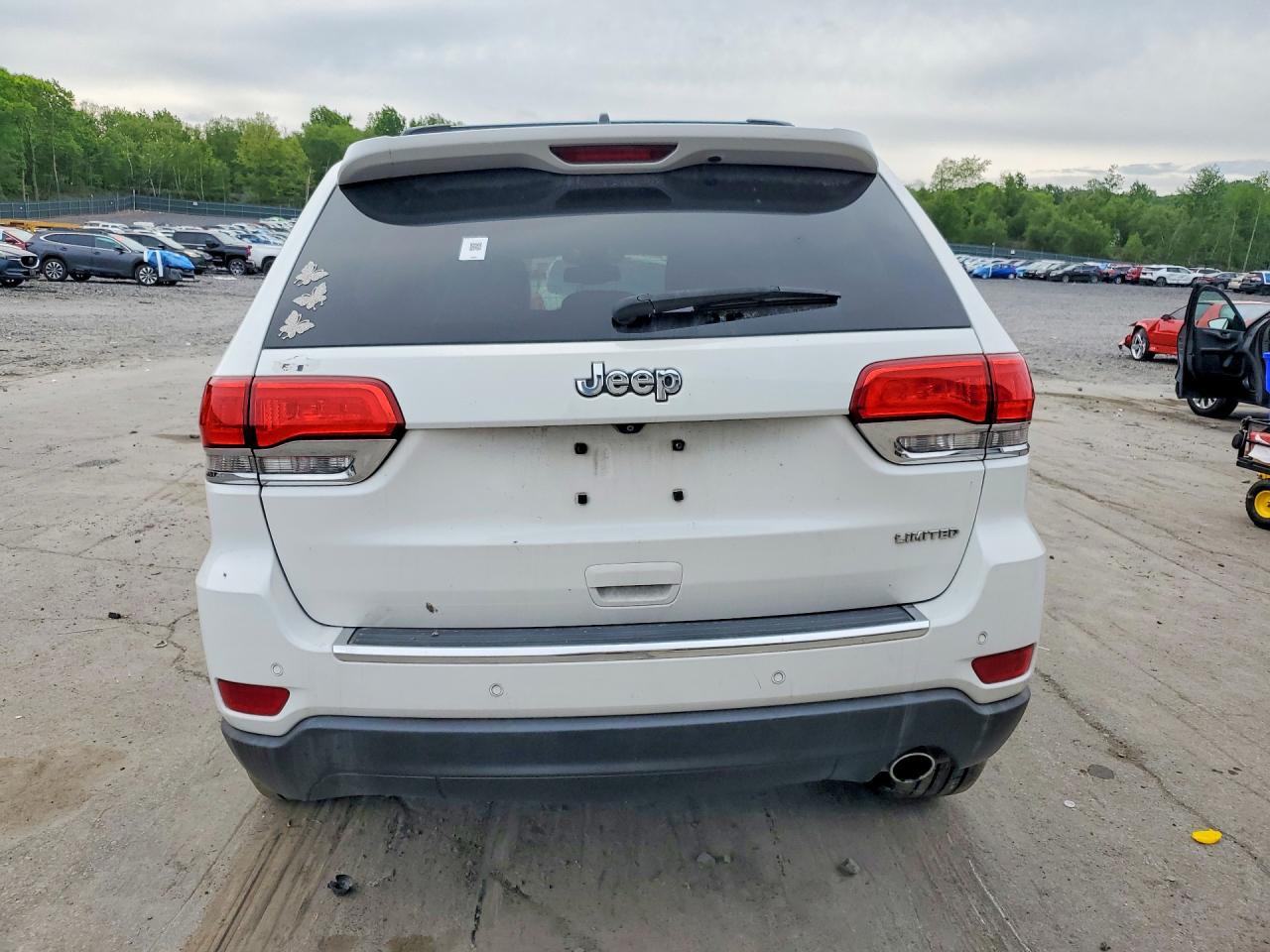 2015 Jeep Grand Cherokee Limited White vin: 1C4RJEBG8FC646972