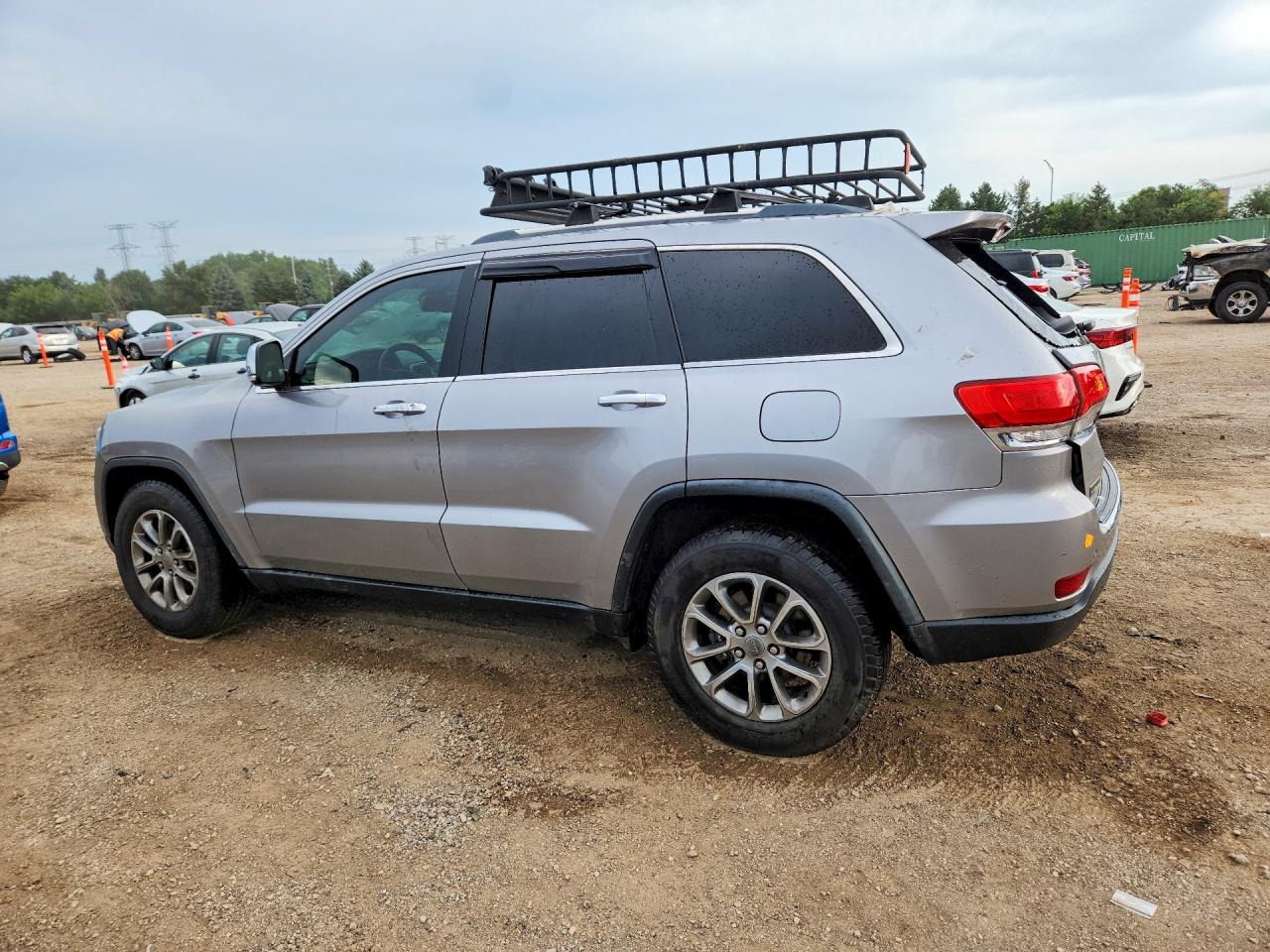 2015 Jeep Grand Cherokee Limited Silver vin: 1C4RJEBG8FC668132