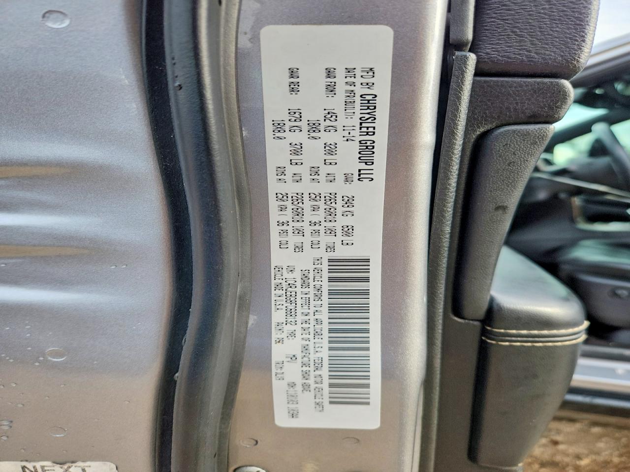 2015 Jeep Grand Cherokee Limited Silver vin: 1C4RJEBG8FC668132