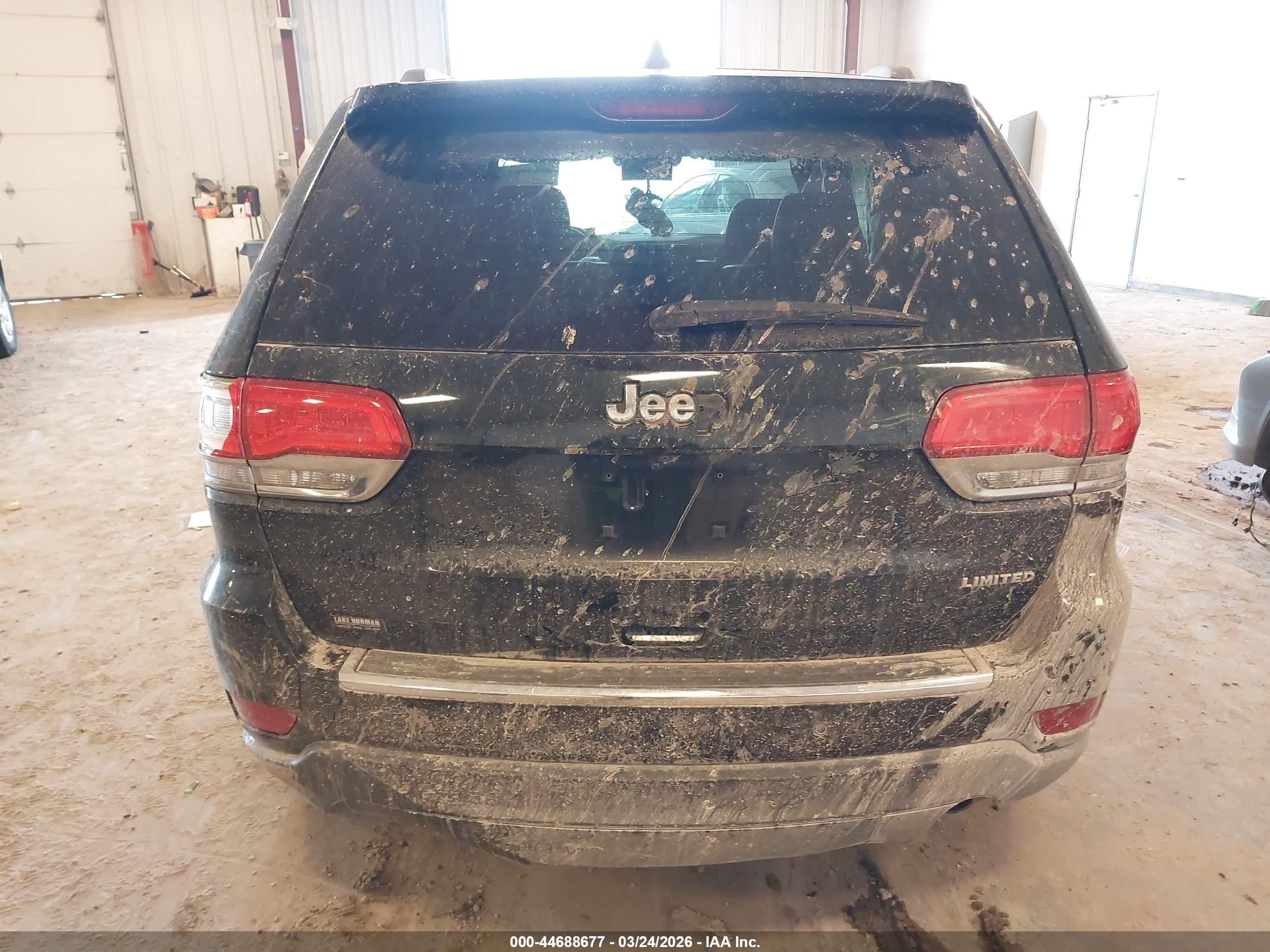 2015 Jeep Grand Cherokee Limited Black vin: 1C4RJEBG8FC677557