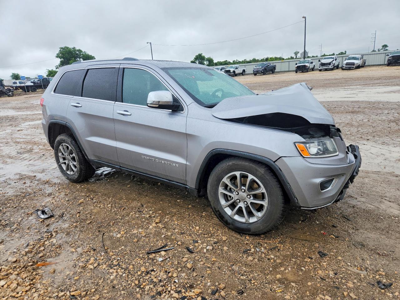 2015 Jeep Grand Cherokee Limited Silver vin: 1C4RJEBG8FC678319