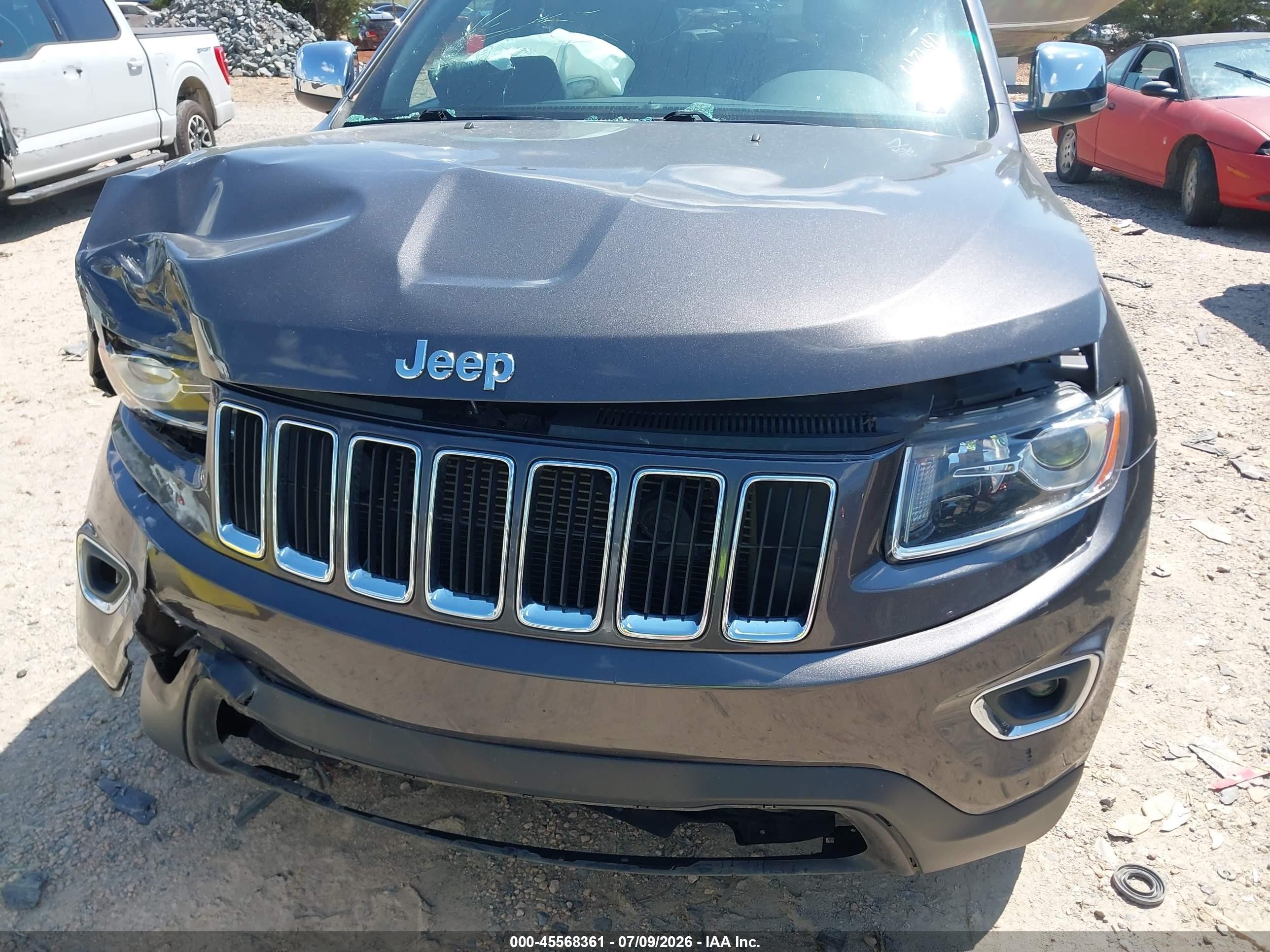 2015 Jeep Grand Cherokee Limited Gray vin: 1C4RJEBG8FC678417