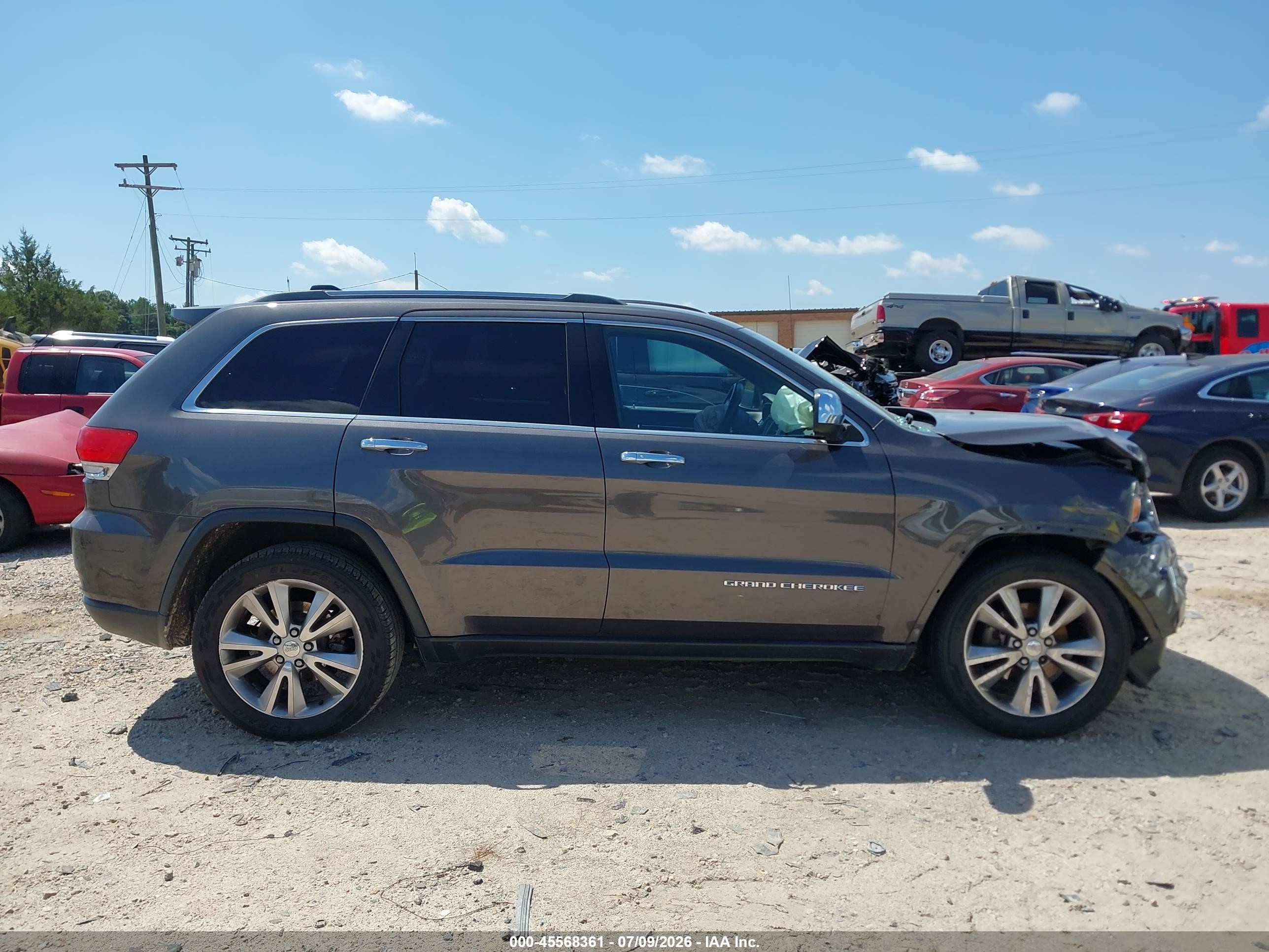 2015 Jeep Grand Cherokee Limited Gray vin: 1C4RJEBG8FC678417