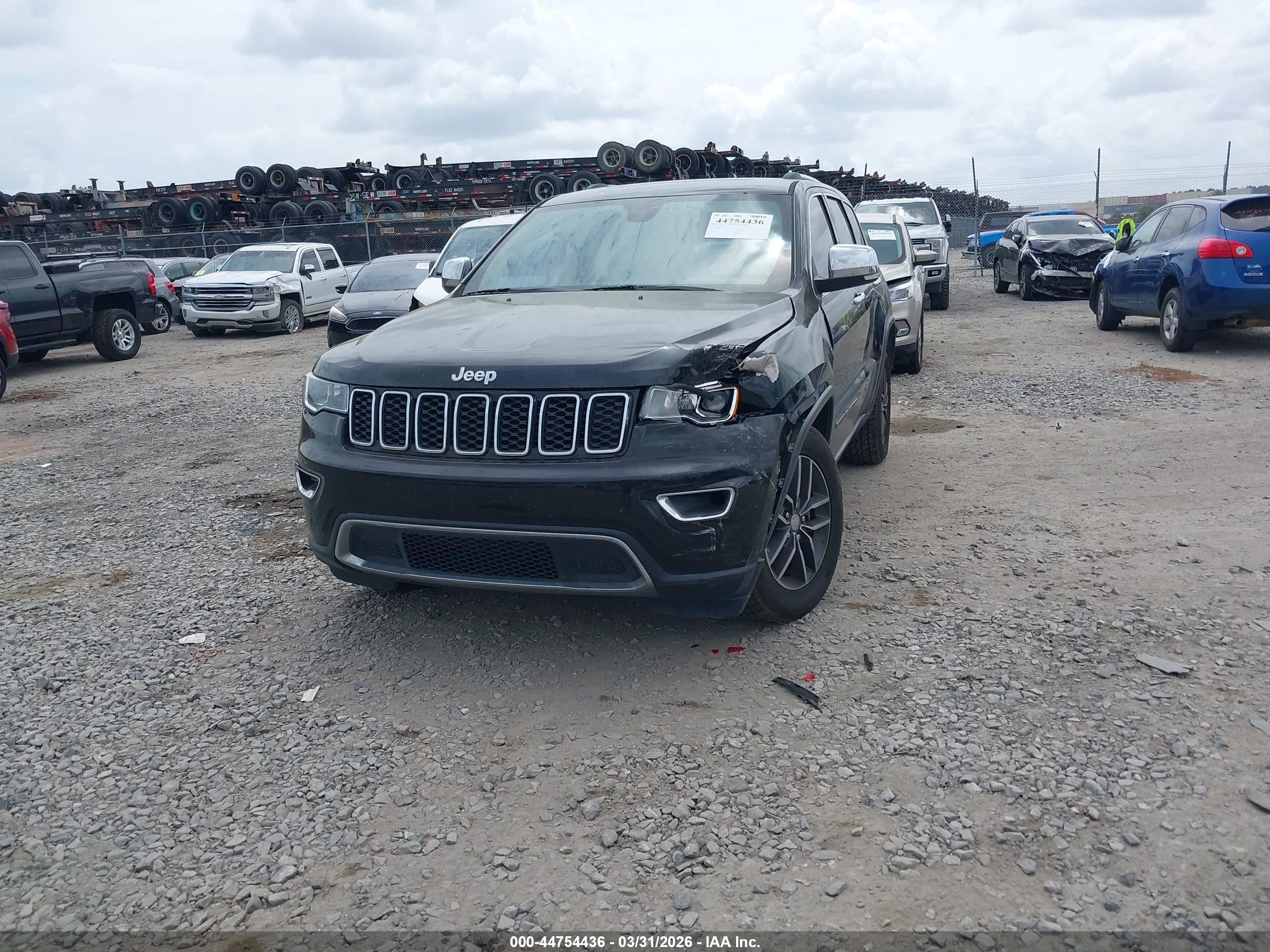 2017 Jeep Grand Cherokee Limited 4x2 Black vin: 1C4RJEBG8HC868012
