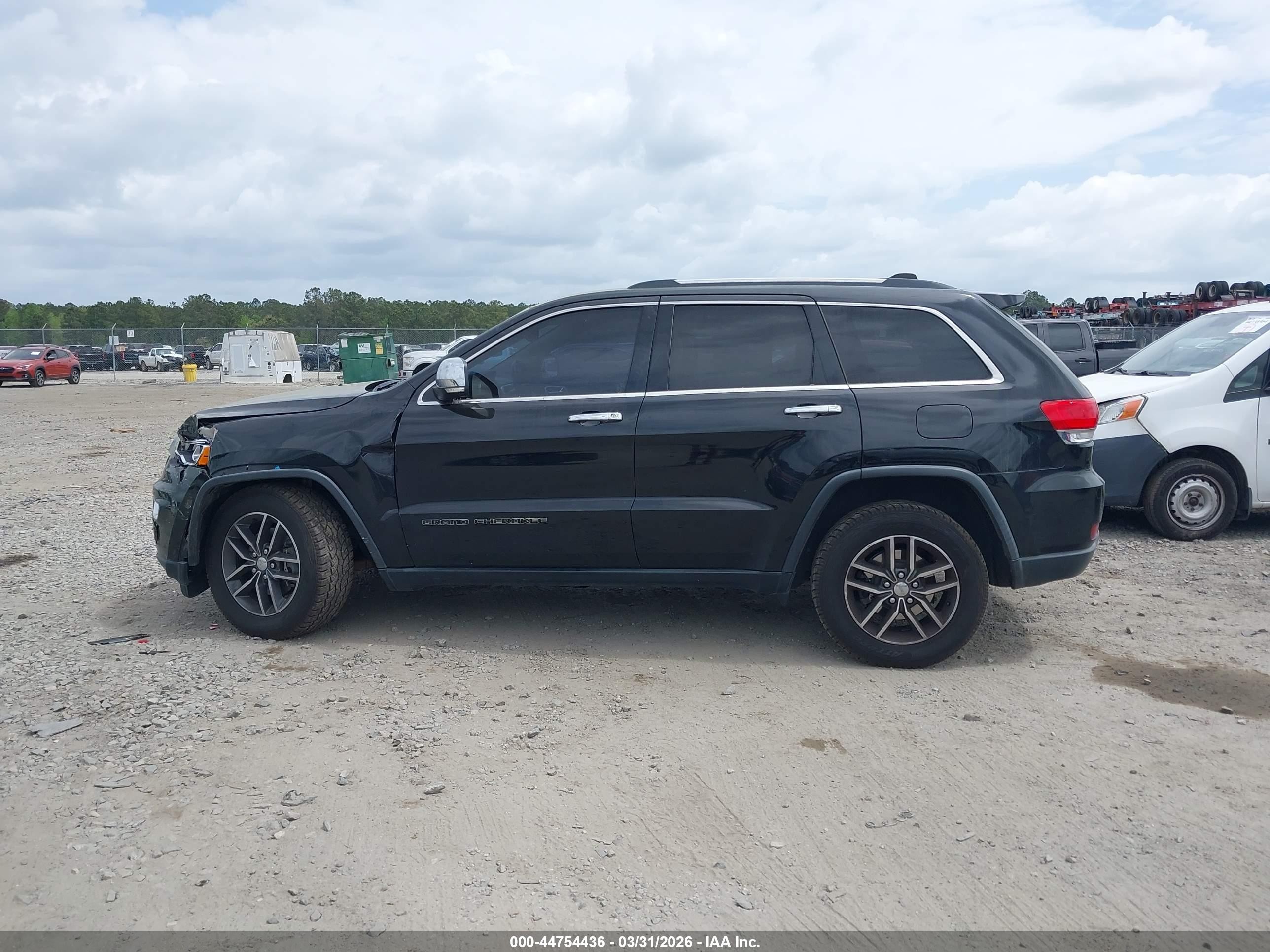 2017 Jeep Grand Cherokee Limited 4x2 Black vin: 1C4RJEBG8HC868012