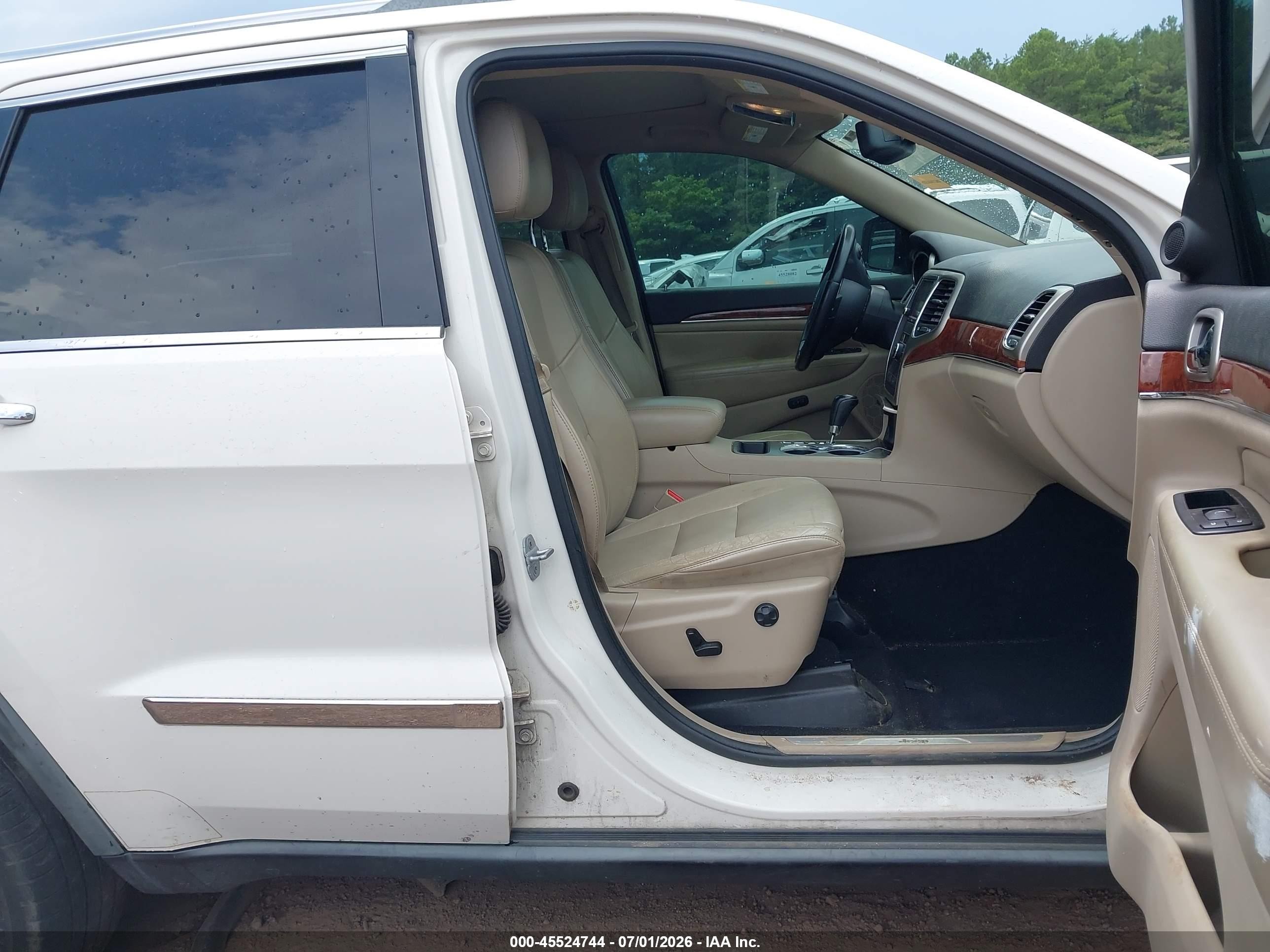 2012 Jeep Grand Cherokee Limited White vin: 1C4RJEBG9CC150929