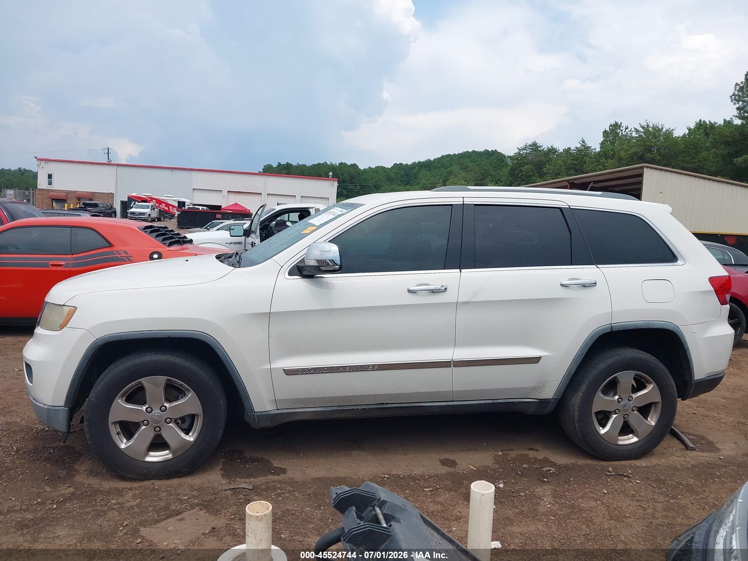 2012 Jeep Grand Cherokee Limited White vin: 1C4RJEBG9CC150929