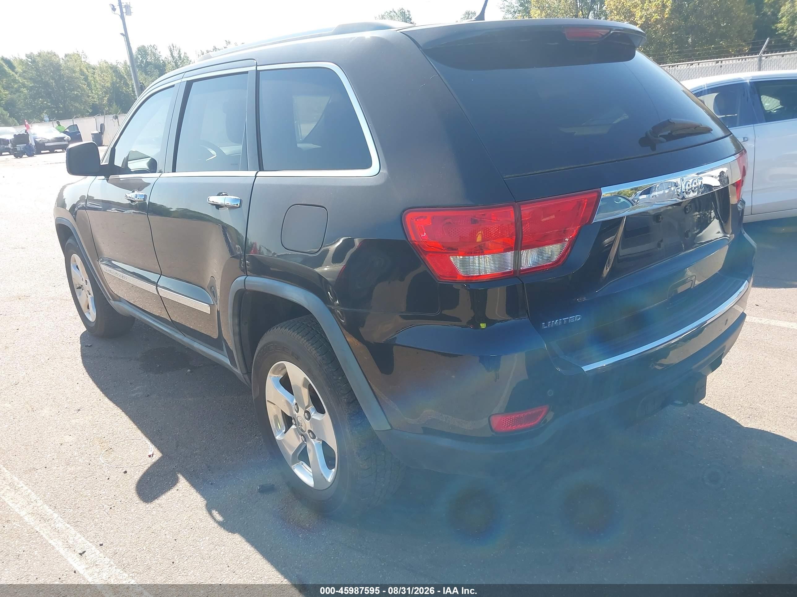 2012 Jeep Grand Cherokee Limited Black vin: 1C4RJEBG9CC210126