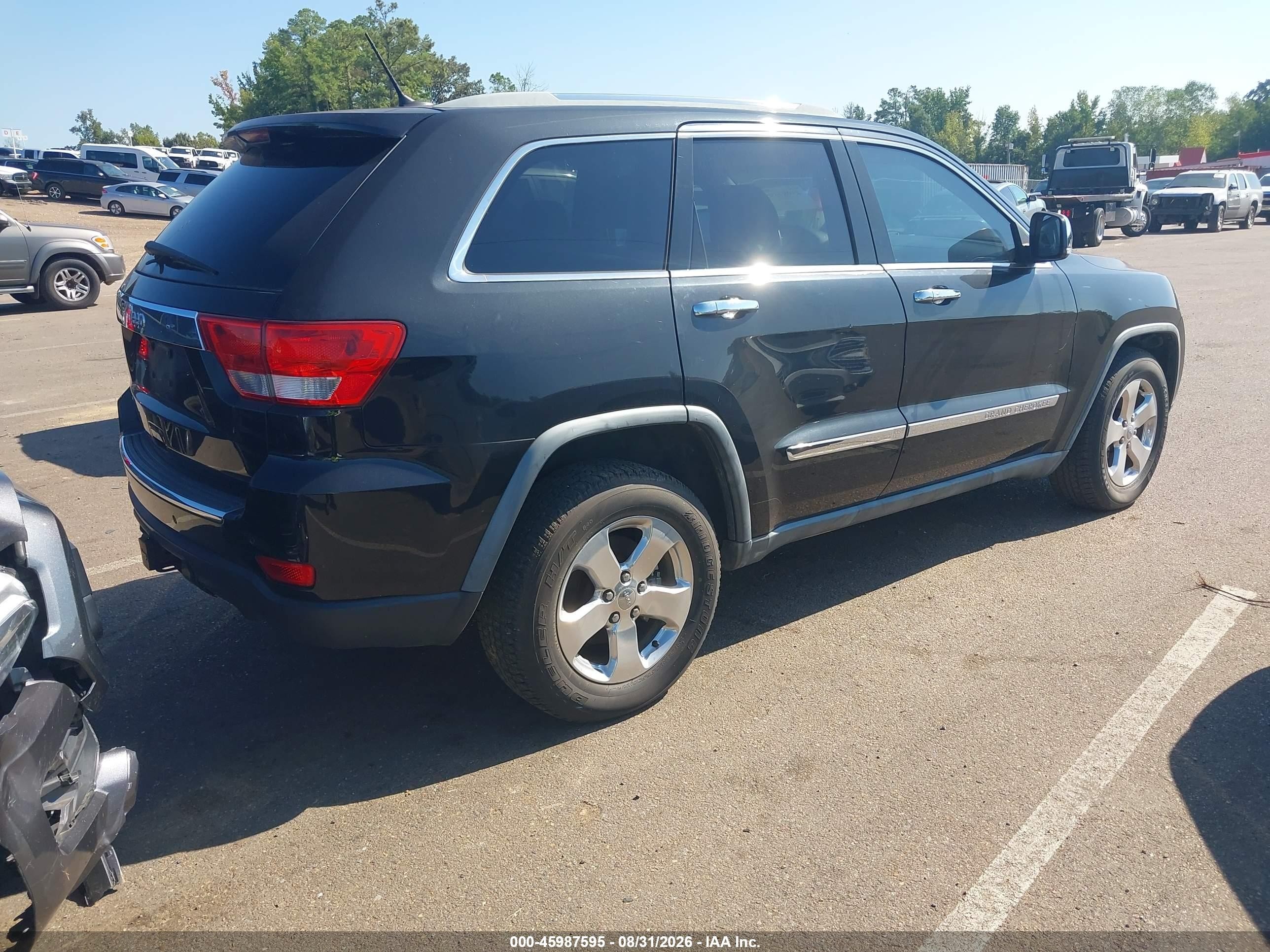 2012 Jeep Grand Cherokee Limited Black vin: 1C4RJEBG9CC210126