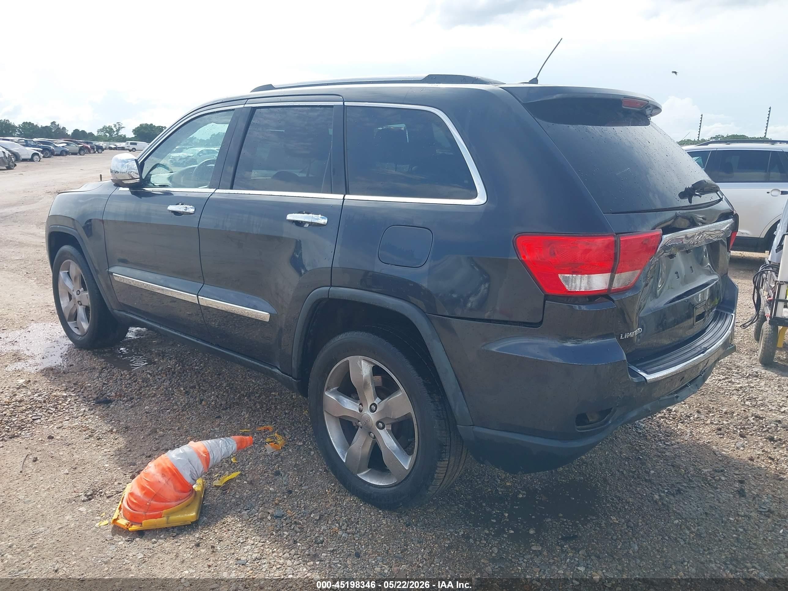 2013 Jeep Grand Cherokee Limited Black vin: 1C4RJEBG9DC588366