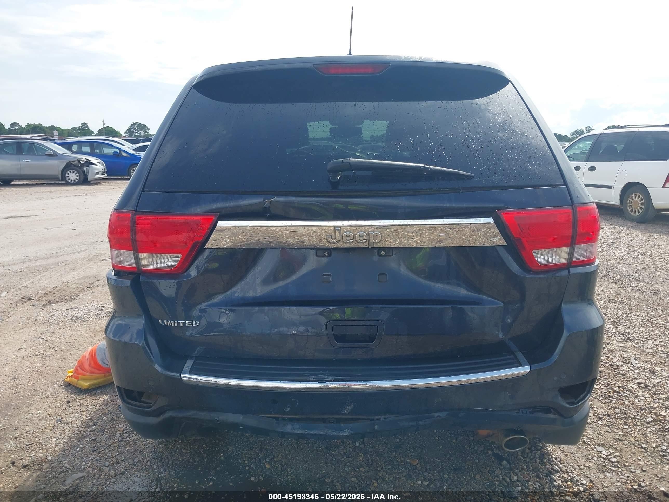 2013 Jeep Grand Cherokee Limited Black vin: 1C4RJEBG9DC588366