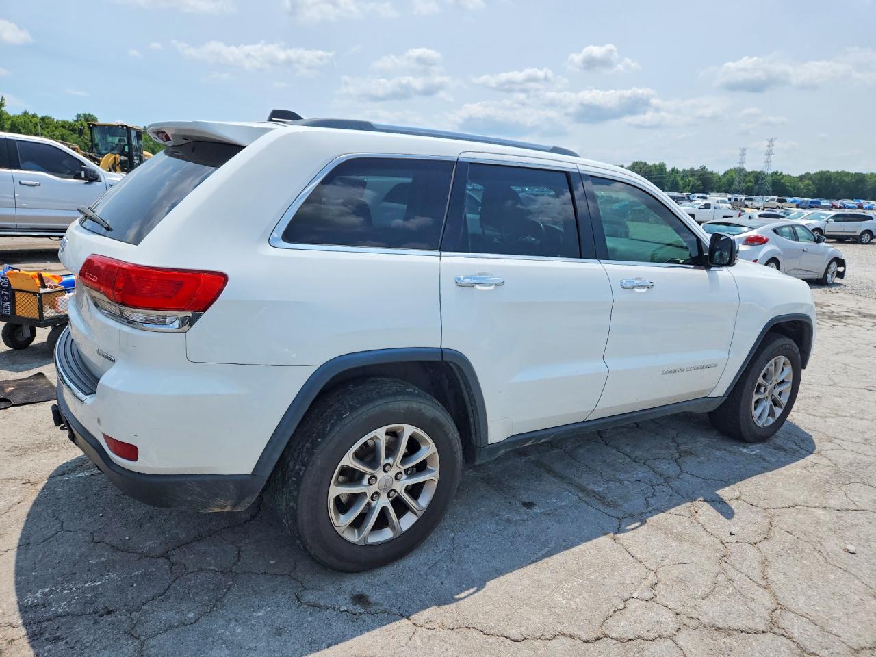 2014 Jeep Grand Cherokee Limited Белый vin: 1C4RJEBG9EC141585