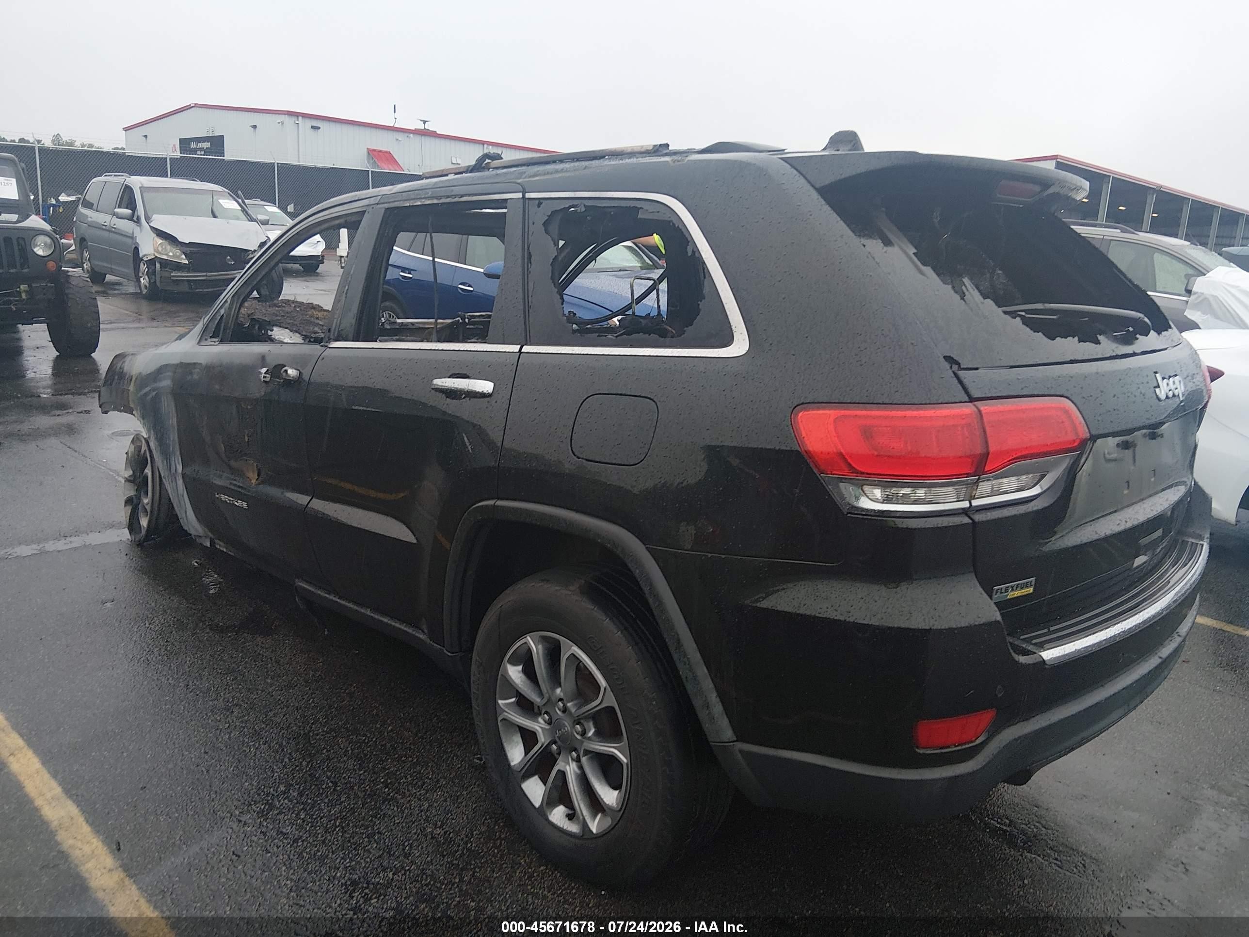 2014 Jeep Grand Cherokee Limited Black vin: 1C4RJEBG9EC145975