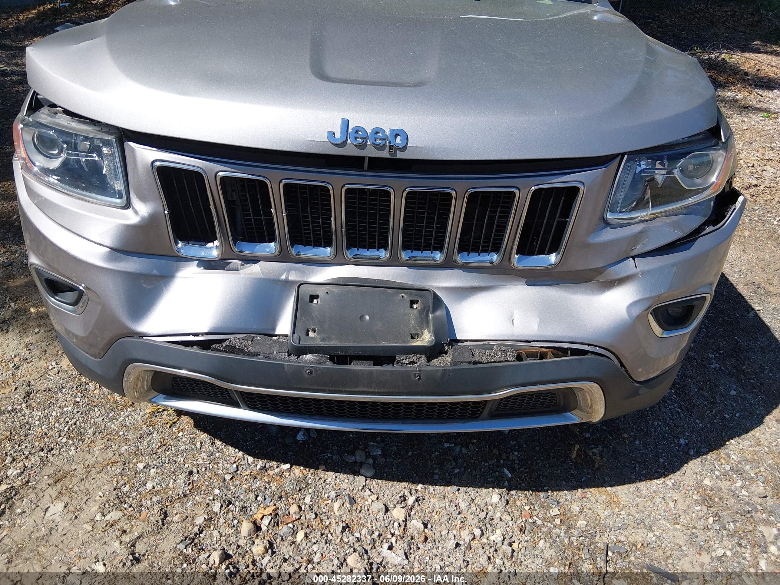 2014 Jeep Grand Cherokee Limited Silver vin: 1C4RJEBG9EC574484