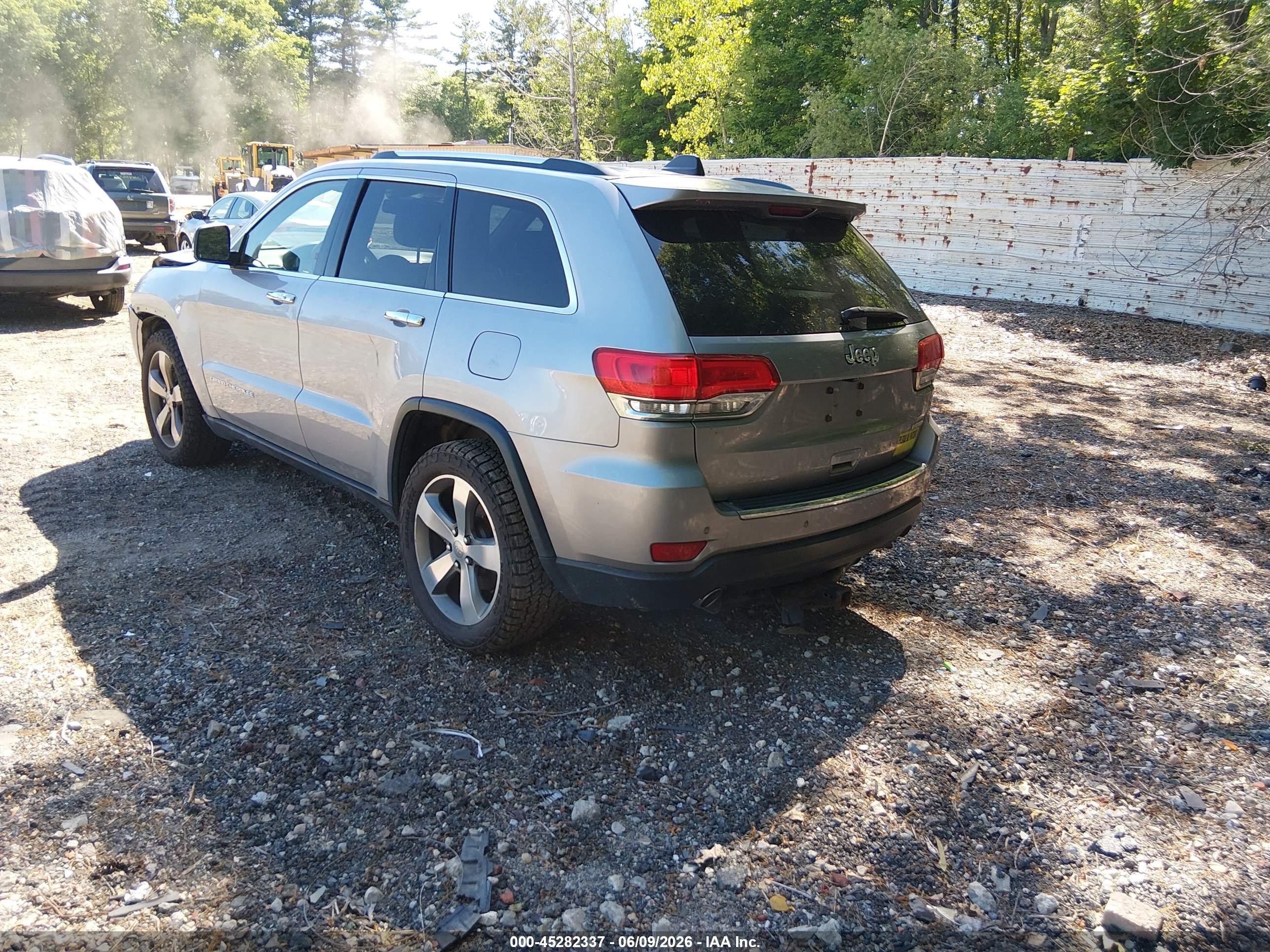 2014 Jeep Grand Cherokee Limited Silver vin: 1C4RJEBG9EC574484