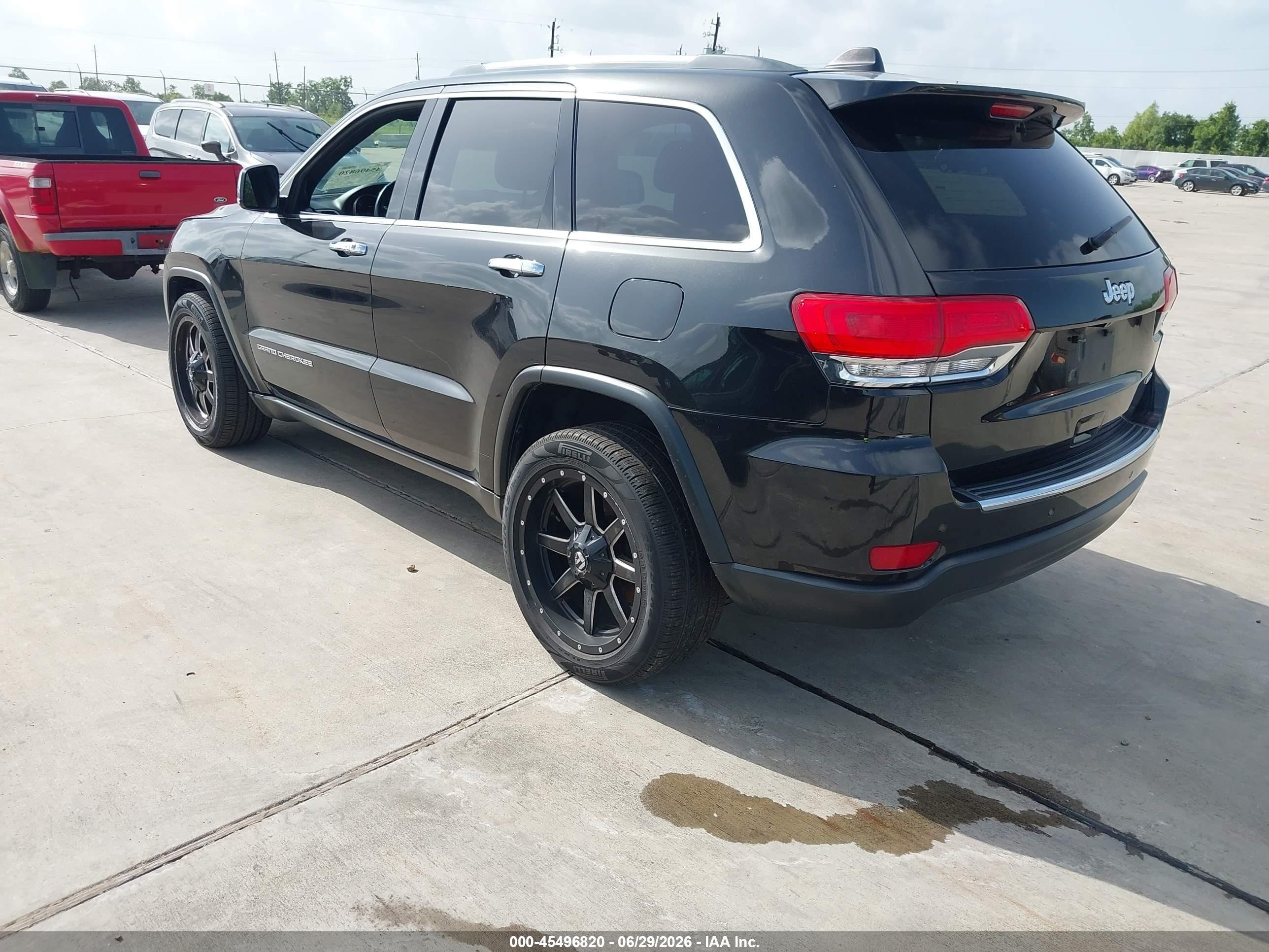 2015 Jeep Grand Cherokee Limited Black vin: 1C4RJEBG9FC160476
