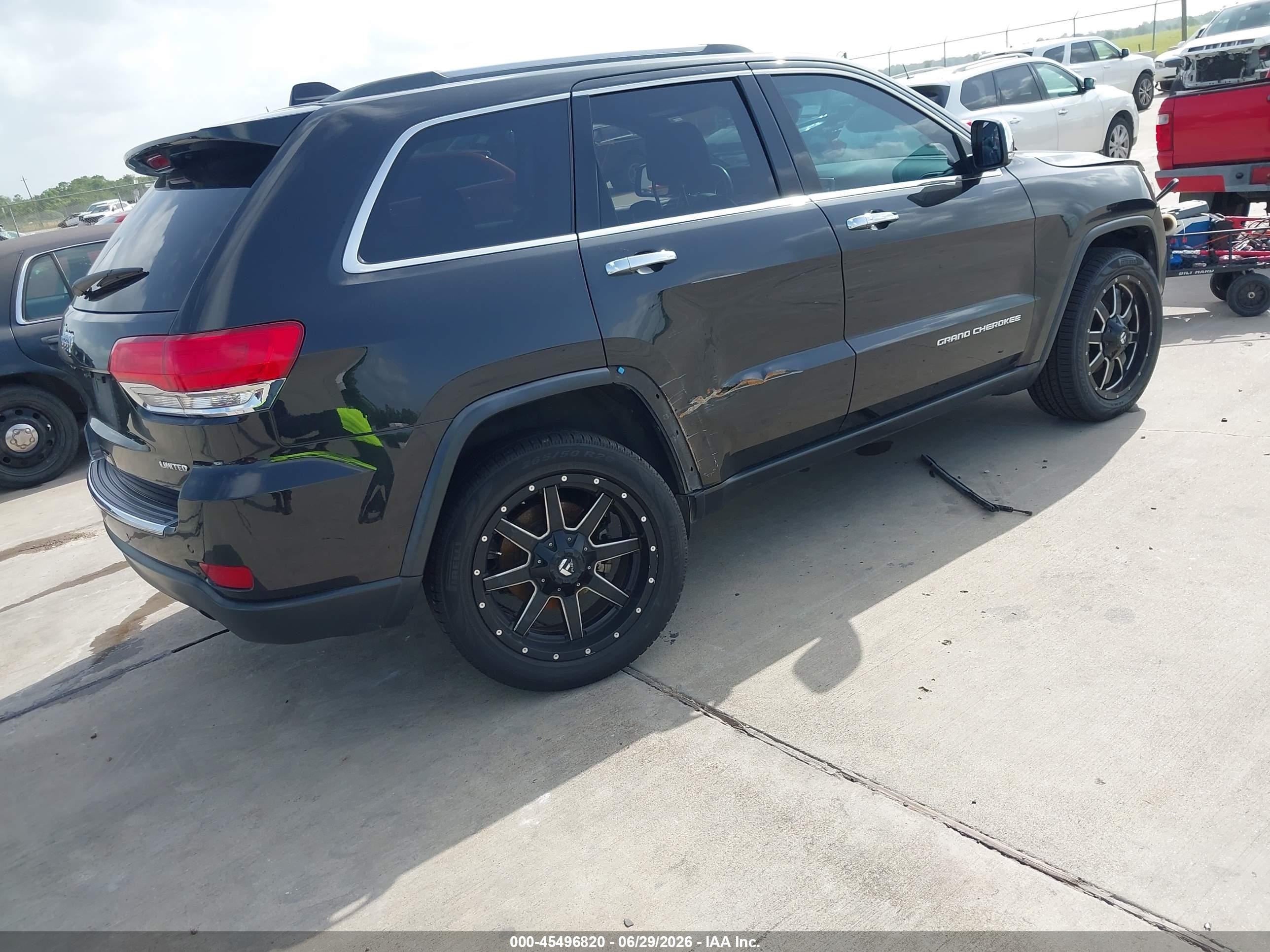 2015 Jeep Grand Cherokee Limited Black vin: 1C4RJEBG9FC160476