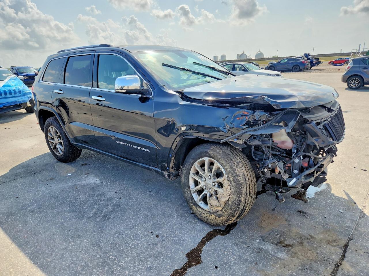 2015 Jeep Grand Cherokee Limited Black vin: 1C4RJEBG9FC162194
