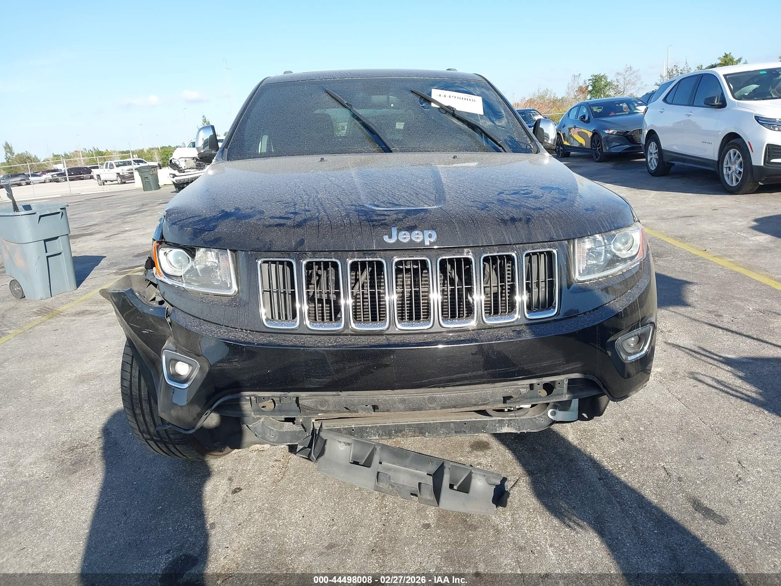 2015 Jeep Grand Cherokee Limited Black vin: 1C4RJEBG9FC615388