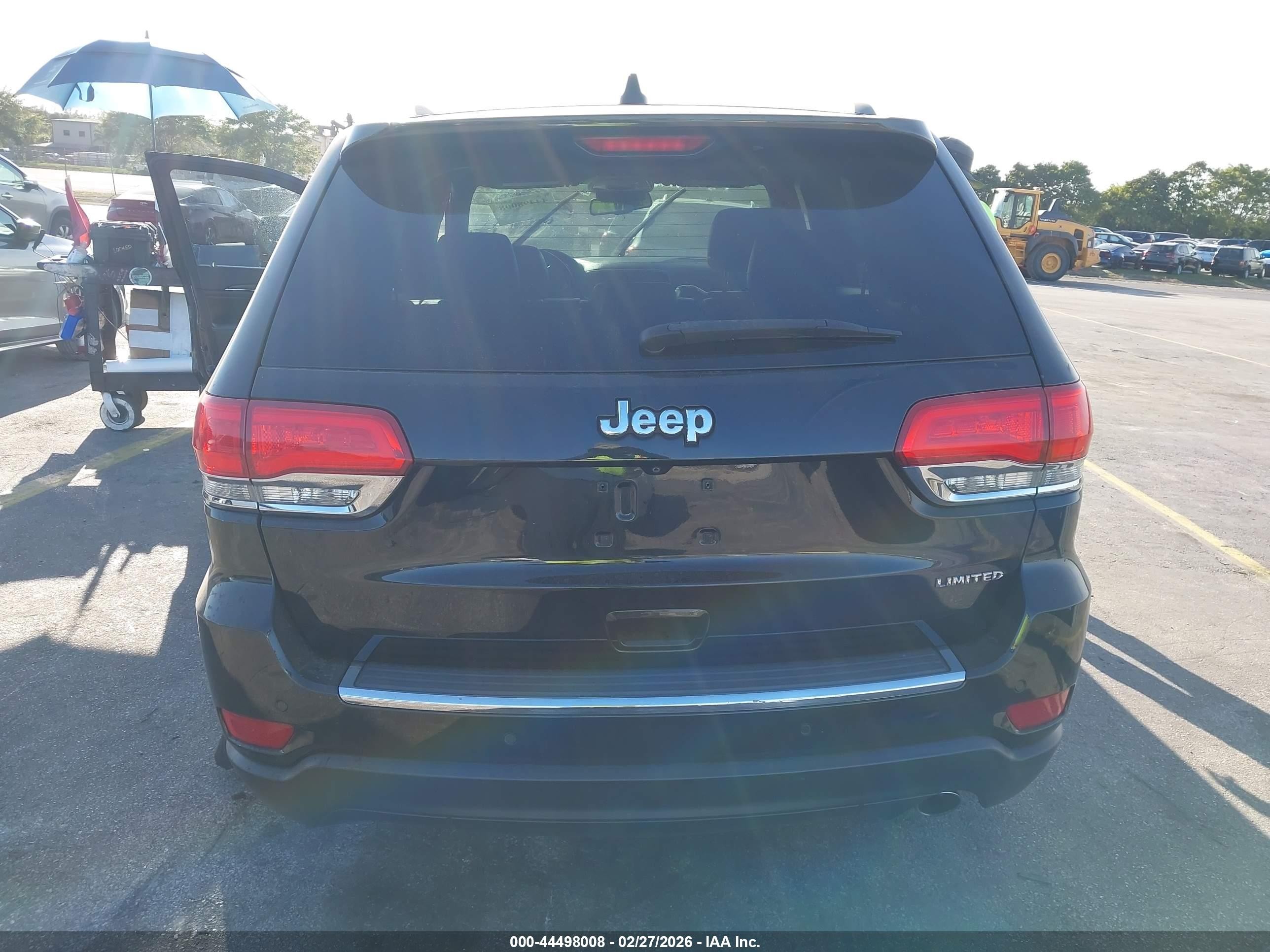 2015 Jeep Grand Cherokee Limited Black vin: 1C4RJEBG9FC615388