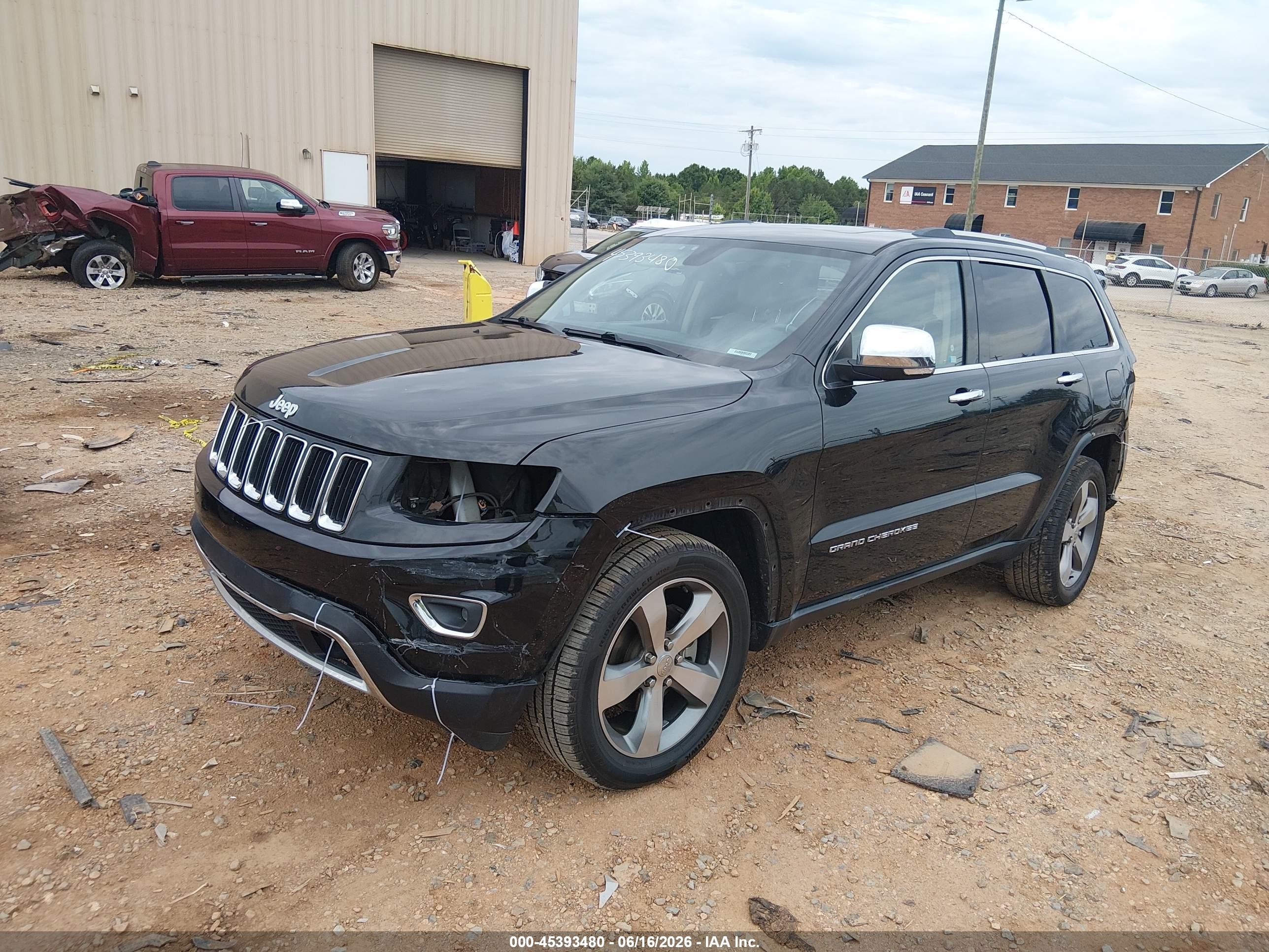2015 Jeep Grand Cherokee Limited Black vin: 1C4RJEBG9FC792863