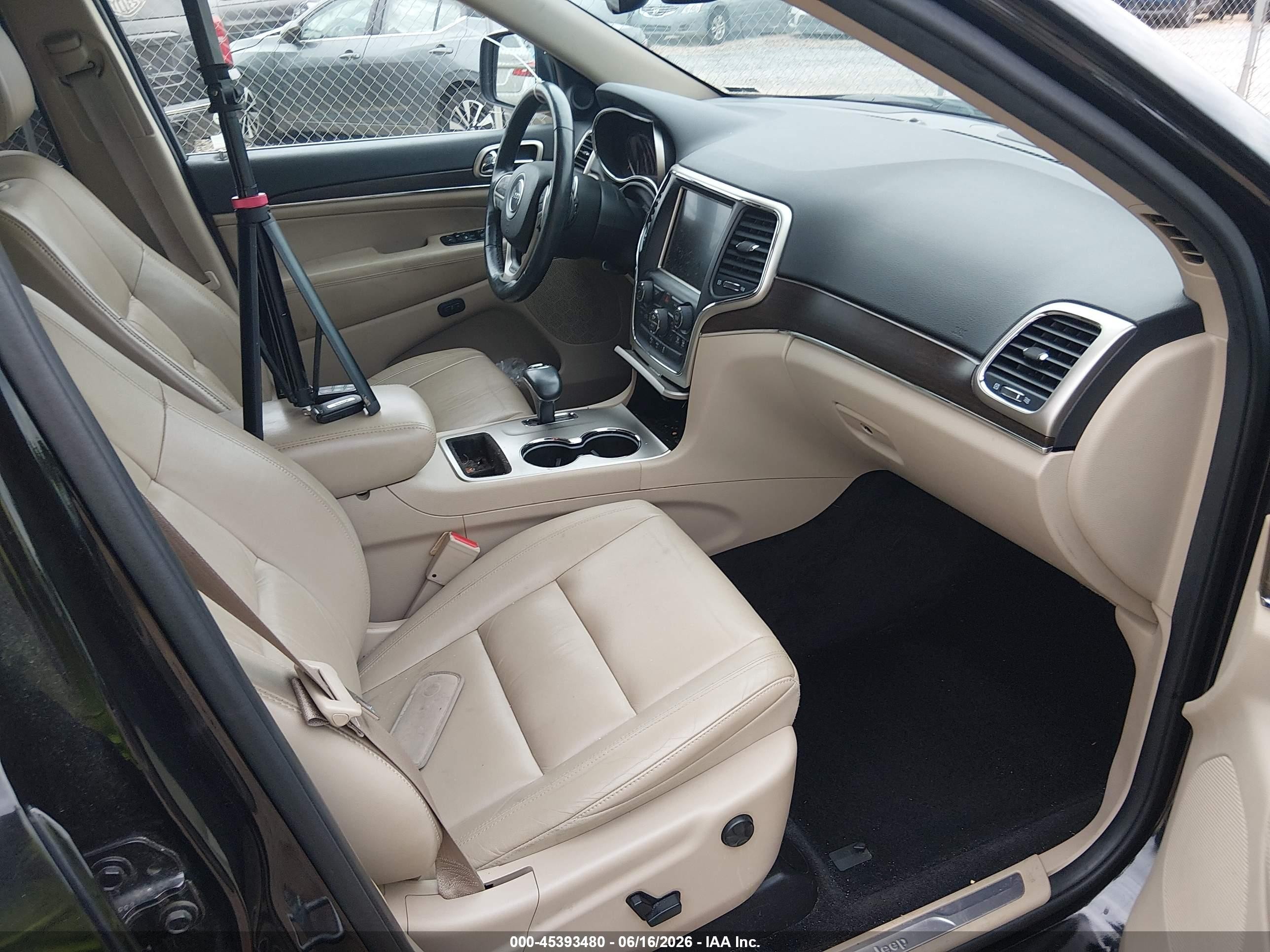 2015 Jeep Grand Cherokee Limited Black vin: 1C4RJEBG9FC792863