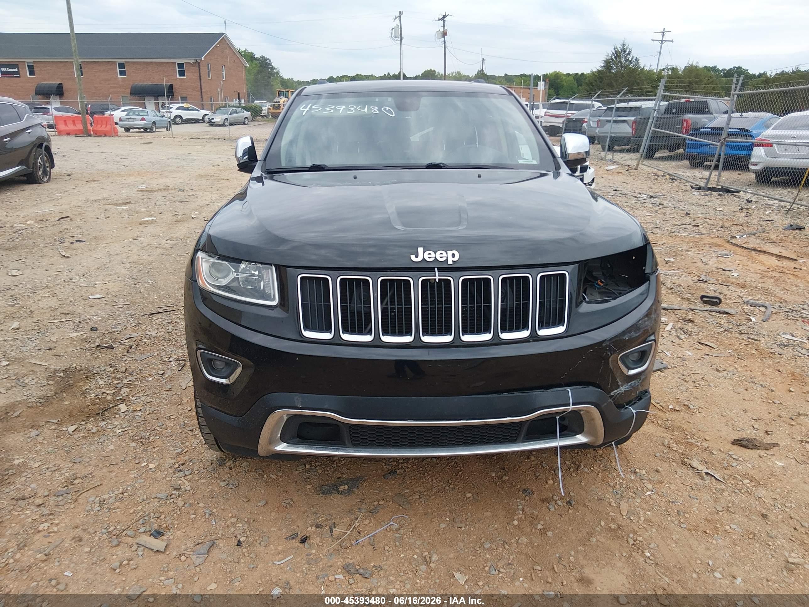 2015 Jeep Grand Cherokee Limited Black vin: 1C4RJEBG9FC792863